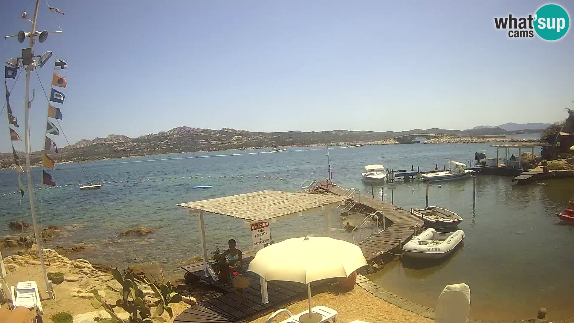 Live webcam Ponte Caprera – La Maddalena – Sardegna – Italia