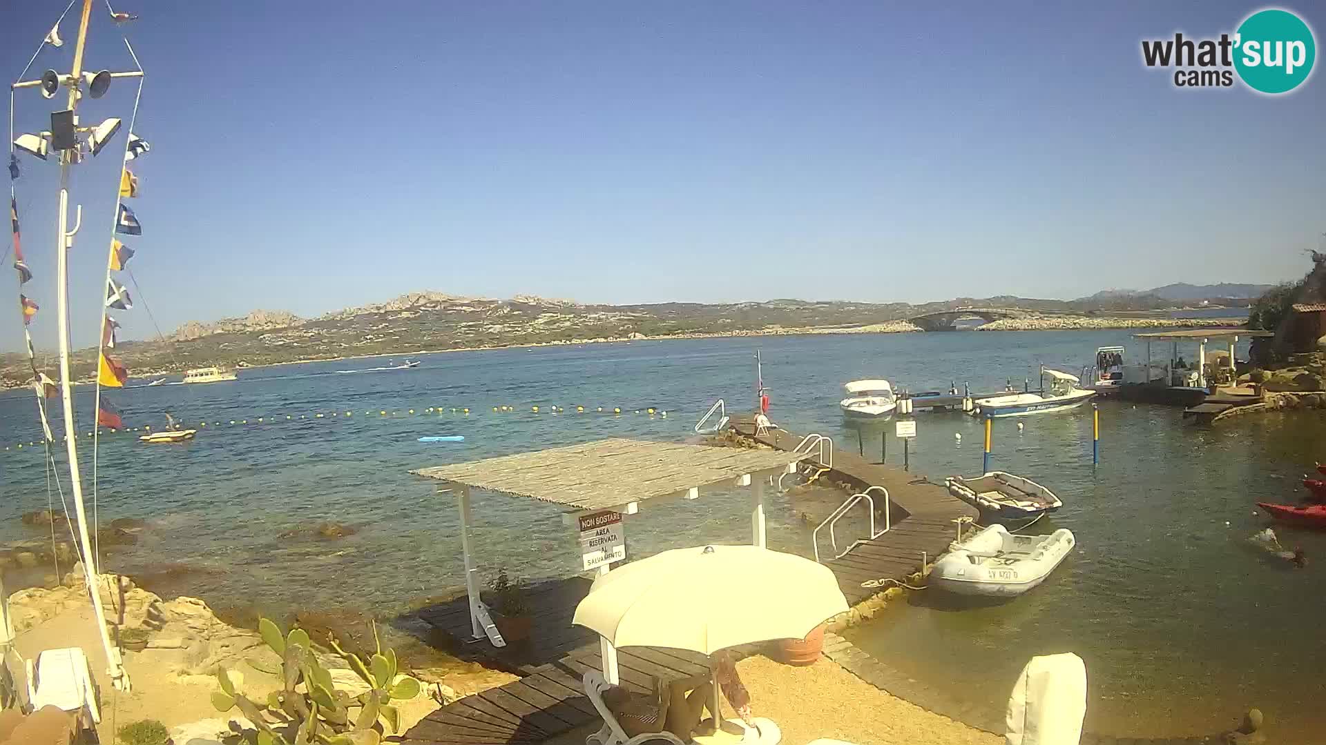 Live webcam Ponte Caprera – La Maddalena – Sardegna – Italia