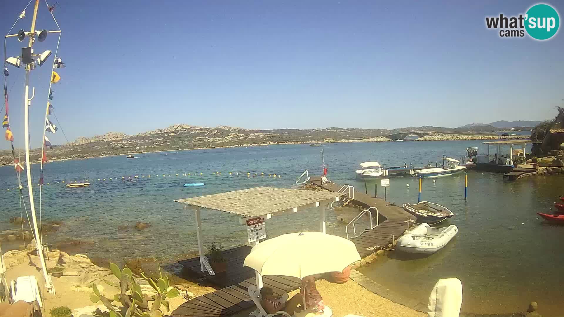 Webcam en direct Ponte Caprera – La Maddalena – Sardaigne – Italie