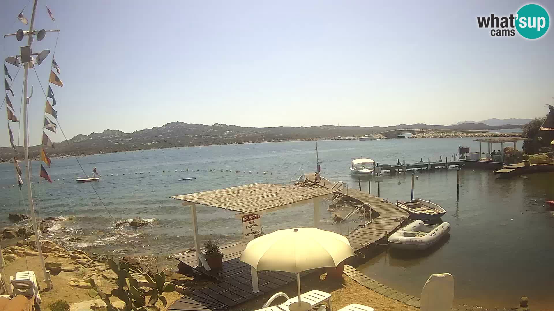 Webcam en vivo Ponte Caprera – La Maddalena – Cerdeña – Italia