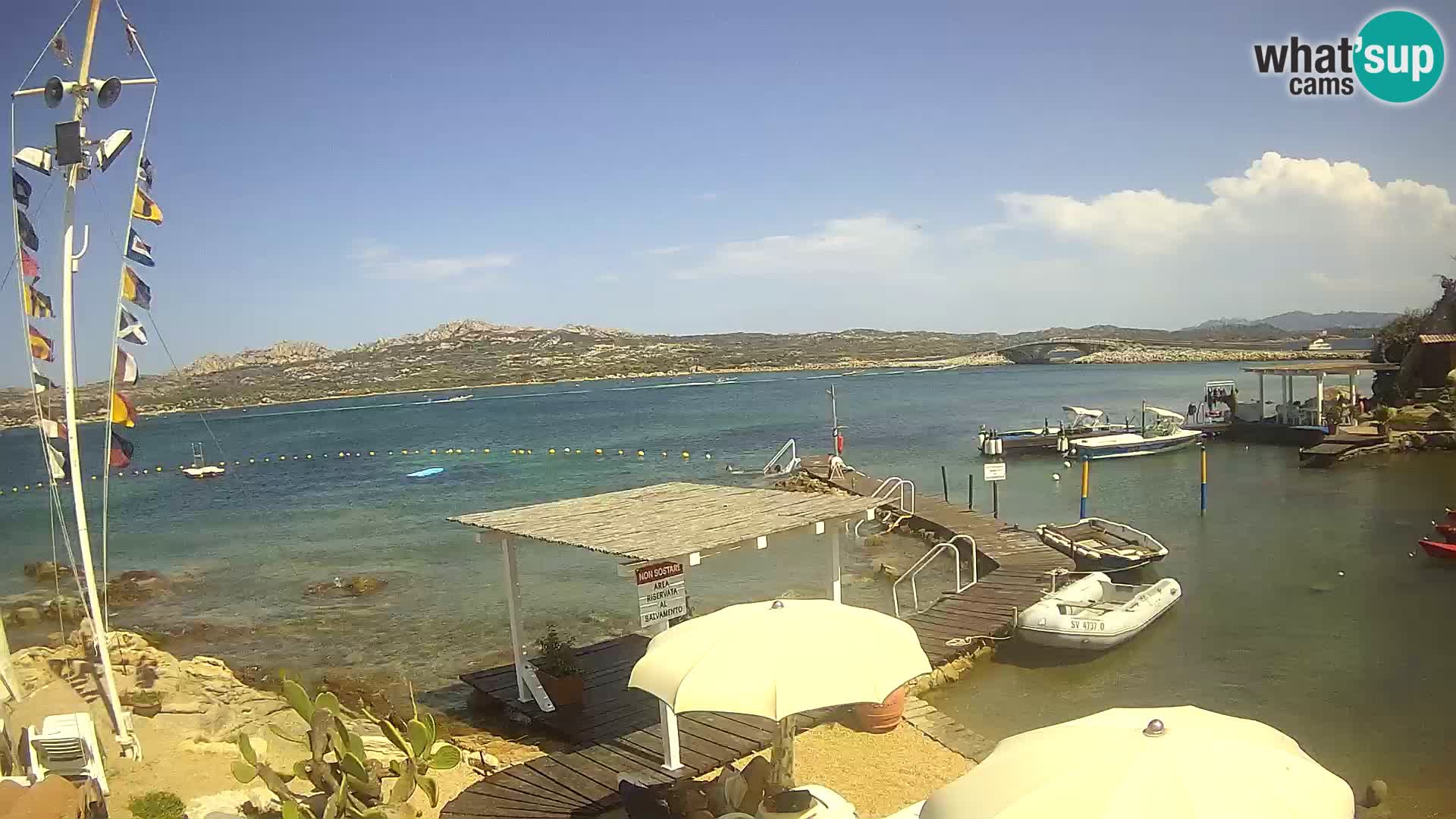 Live-Webcam Ponte Caprera – La Maddalena – Sardinien – Italien