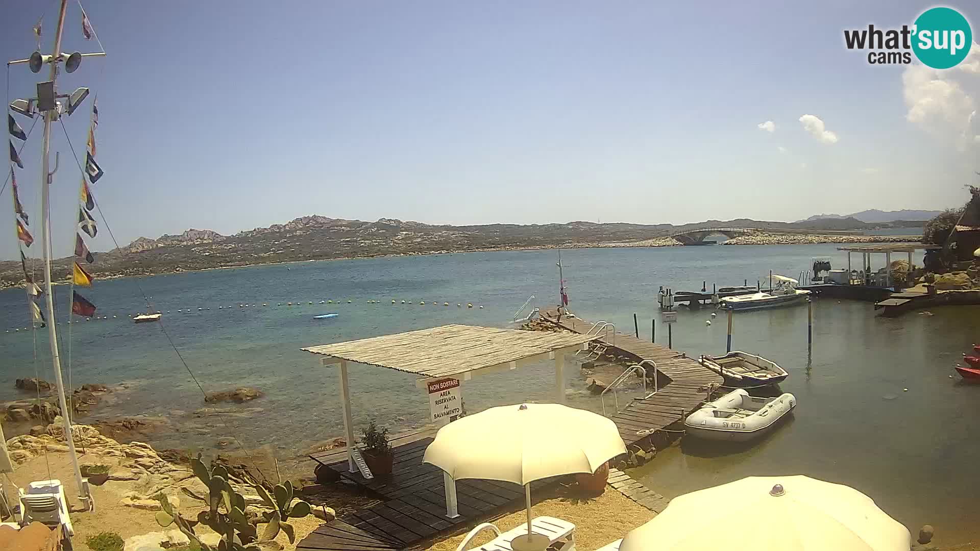 Webcam en vivo Ponte Caprera – La Maddalena – Cerdeña – Italia