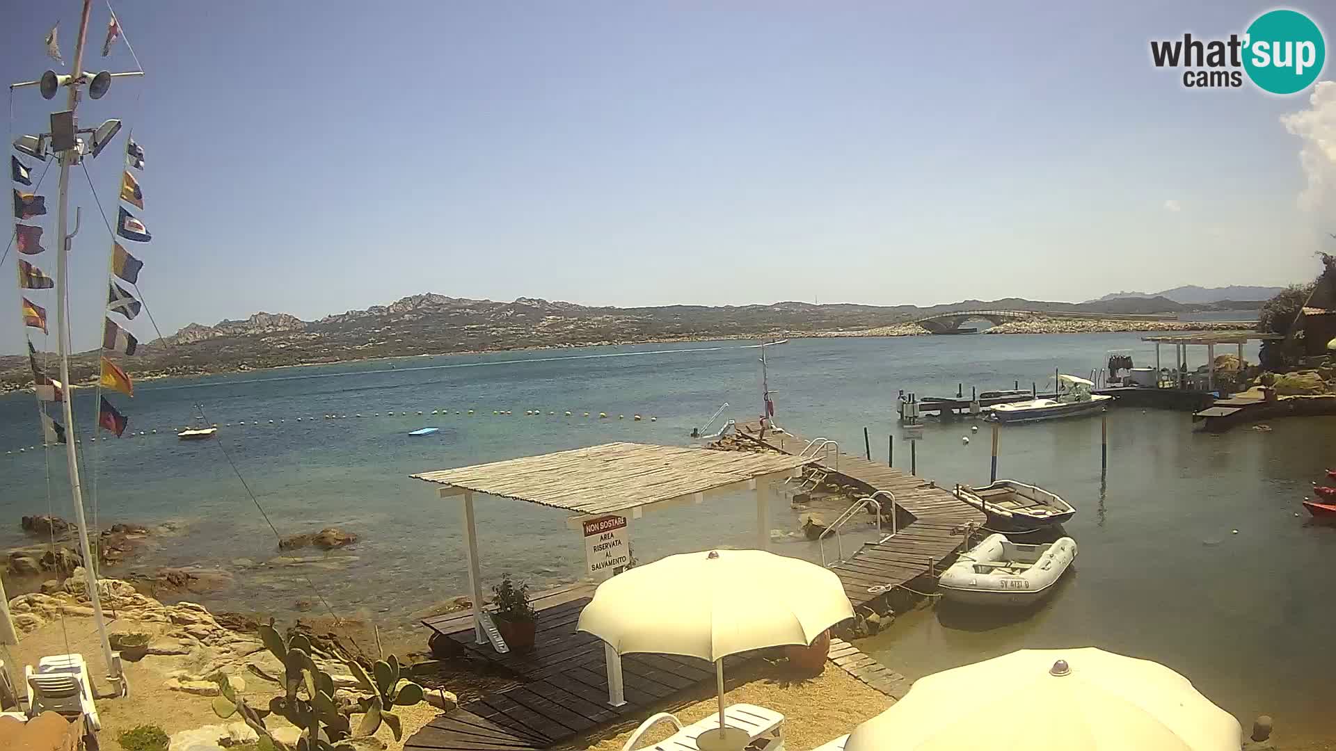 Live-Webcam Ponte Caprera – La Maddalena – Sardinien – Italien