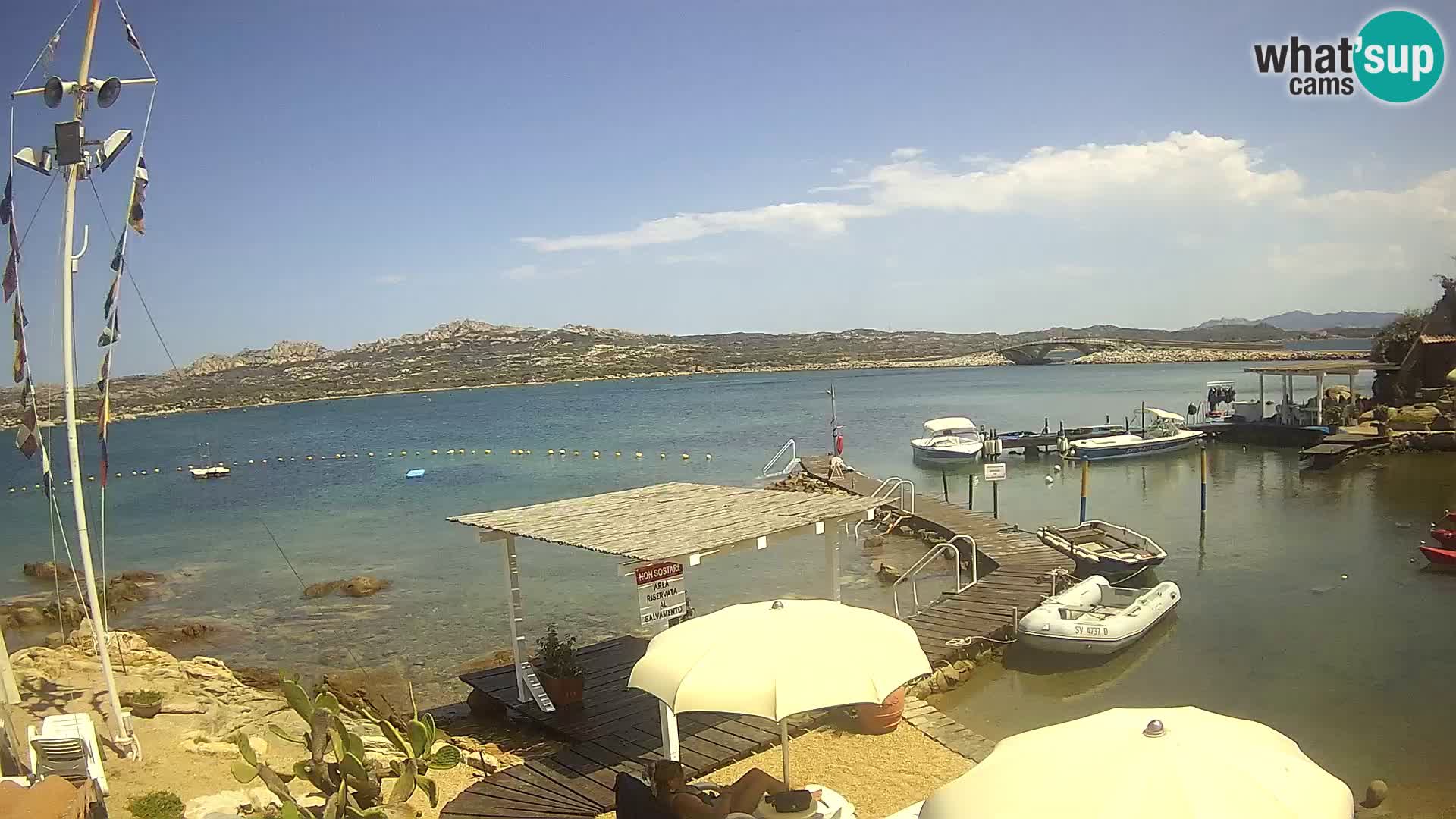 Webcam en direct Ponte Caprera – La Maddalena – Sardaigne – Italie