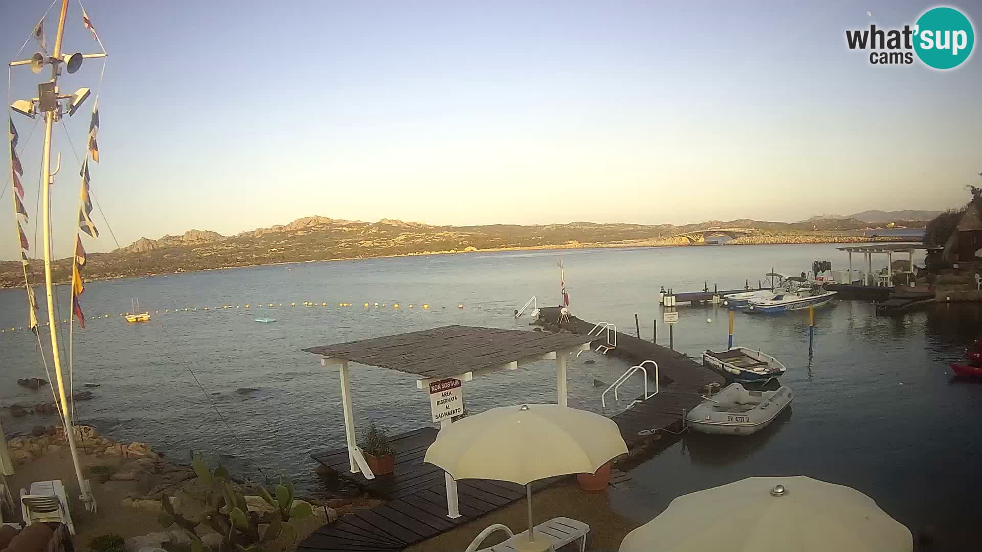 Live-Webcam Ponte Caprera – La Maddalena – Sardinien – Italien