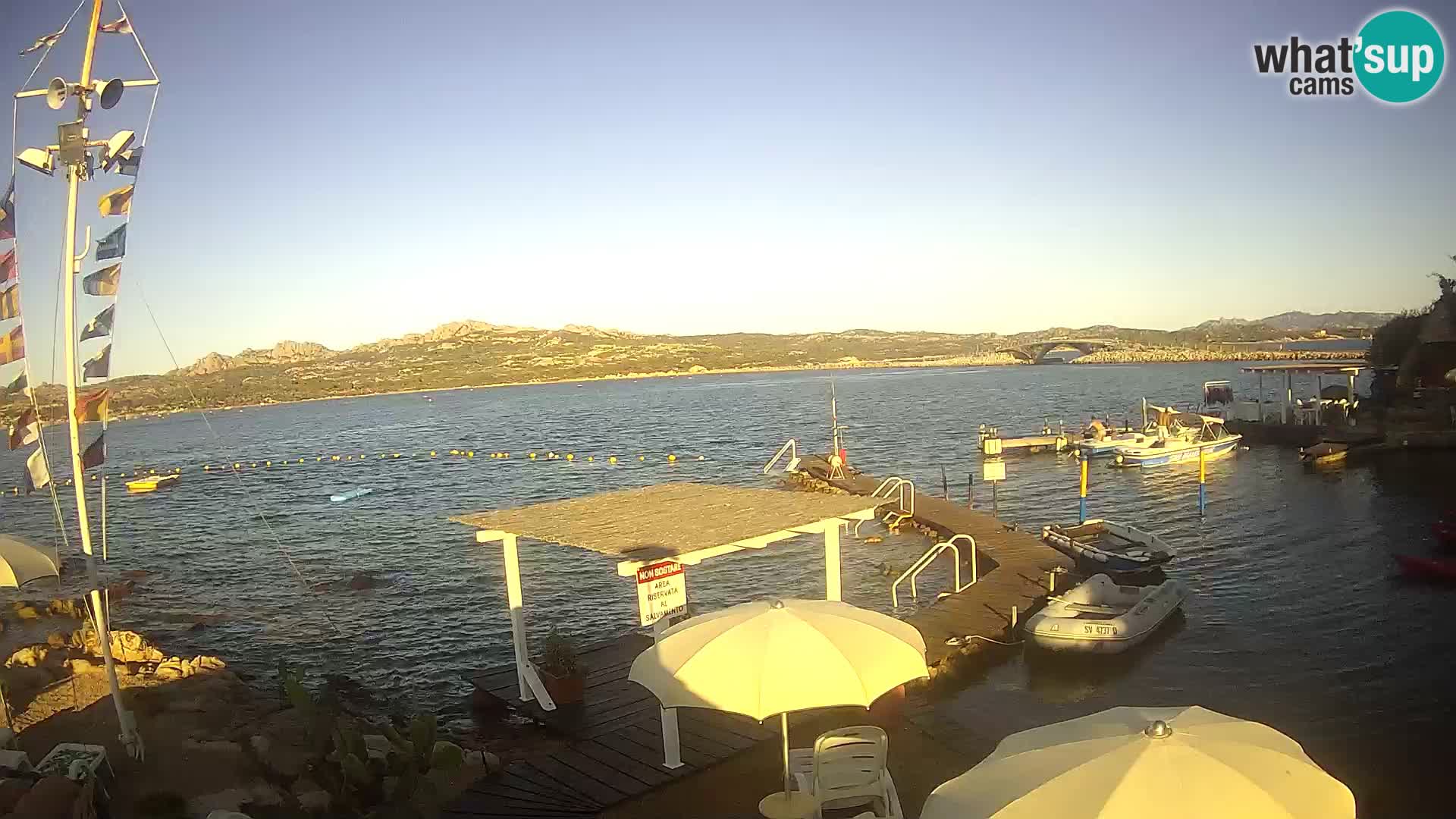 Webcam en vivo Ponte Caprera – La Maddalena – Cerdeña – Italia