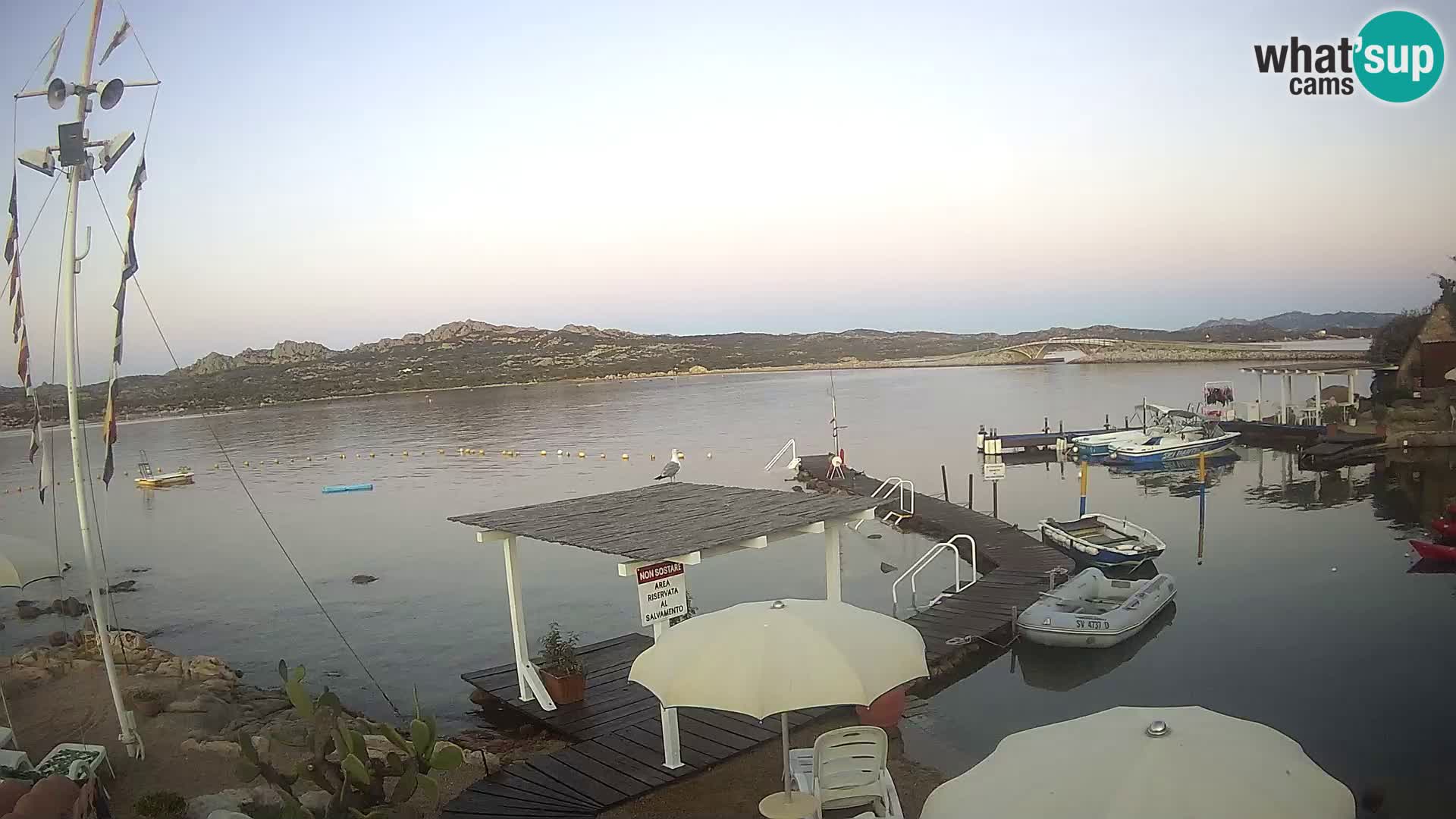 Live-Webcam Ponte Caprera – La Maddalena – Sardinien – Italien