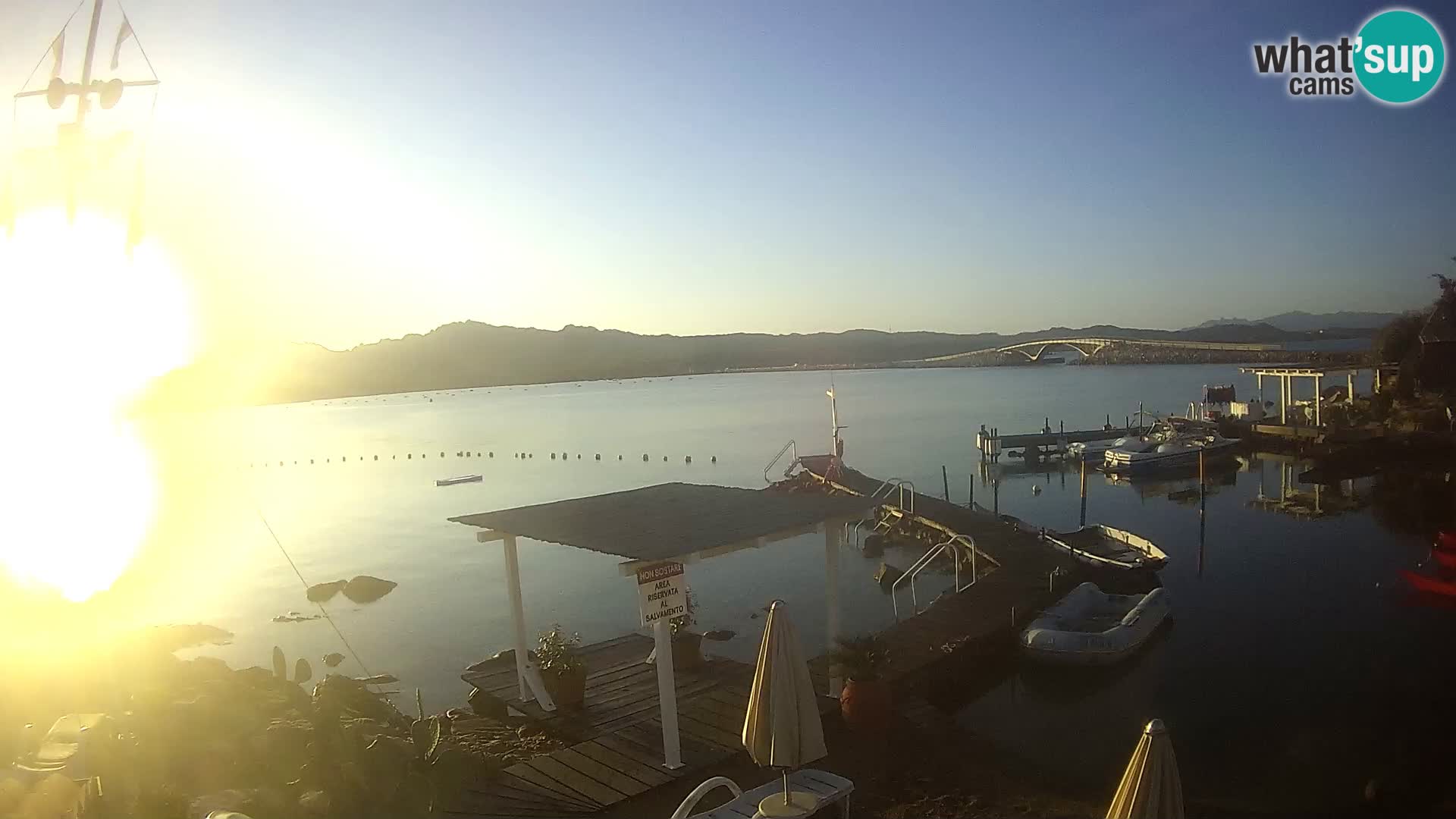 Live-Webcam Ponte Caprera – La Maddalena – Sardinien – Italien