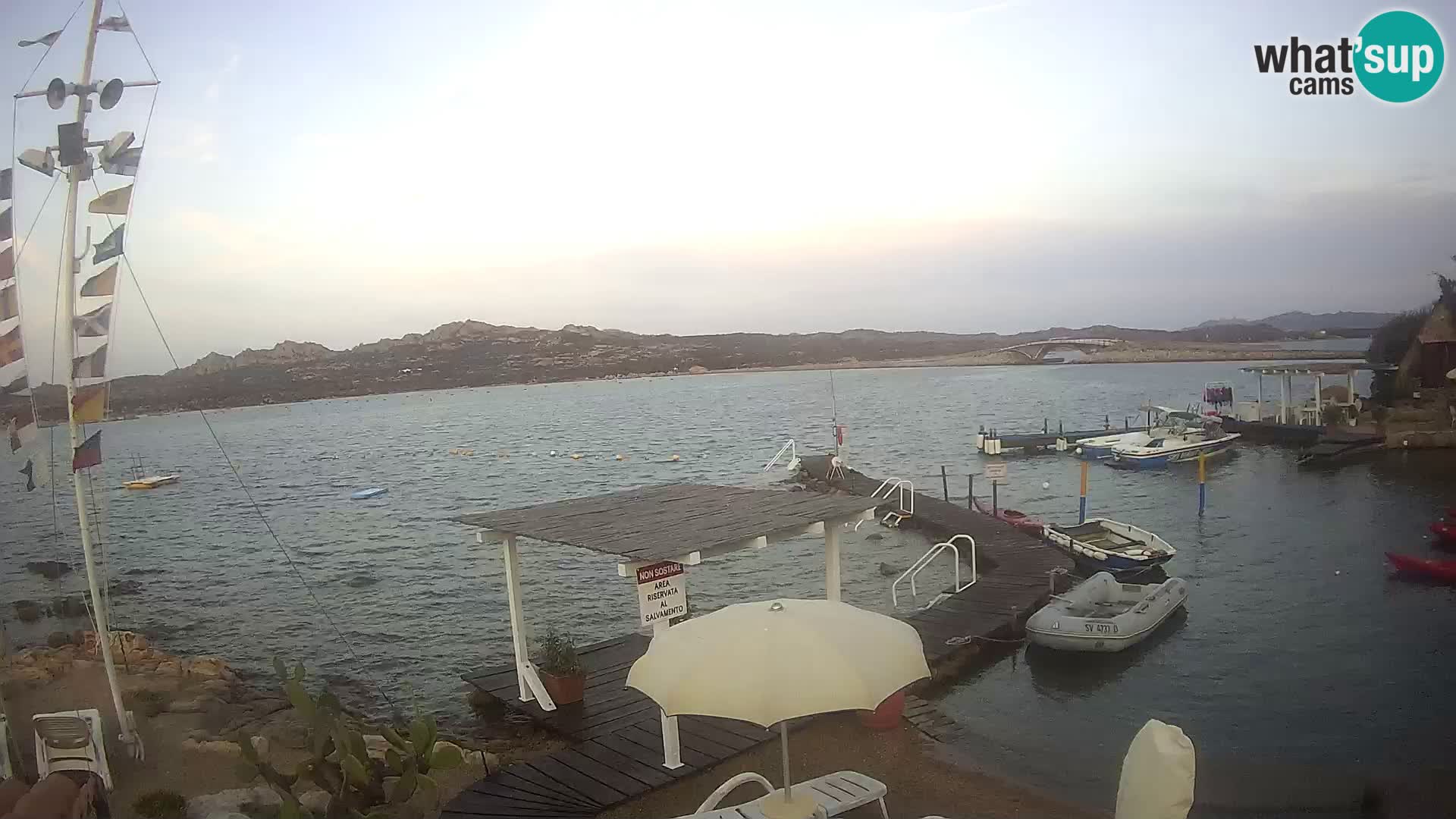 Live webcam Ponte Caprera – La Maddalena – Sardinia – Italy