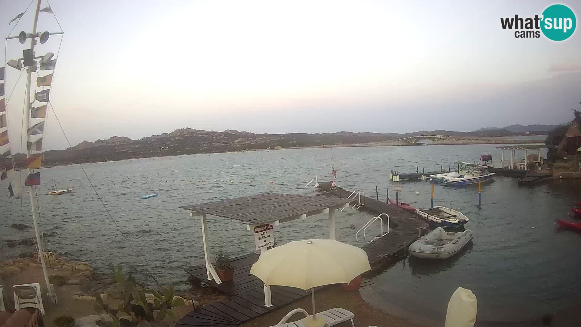 Live webcam Ponte Caprera – La Maddalena – Sardinia – Italy
