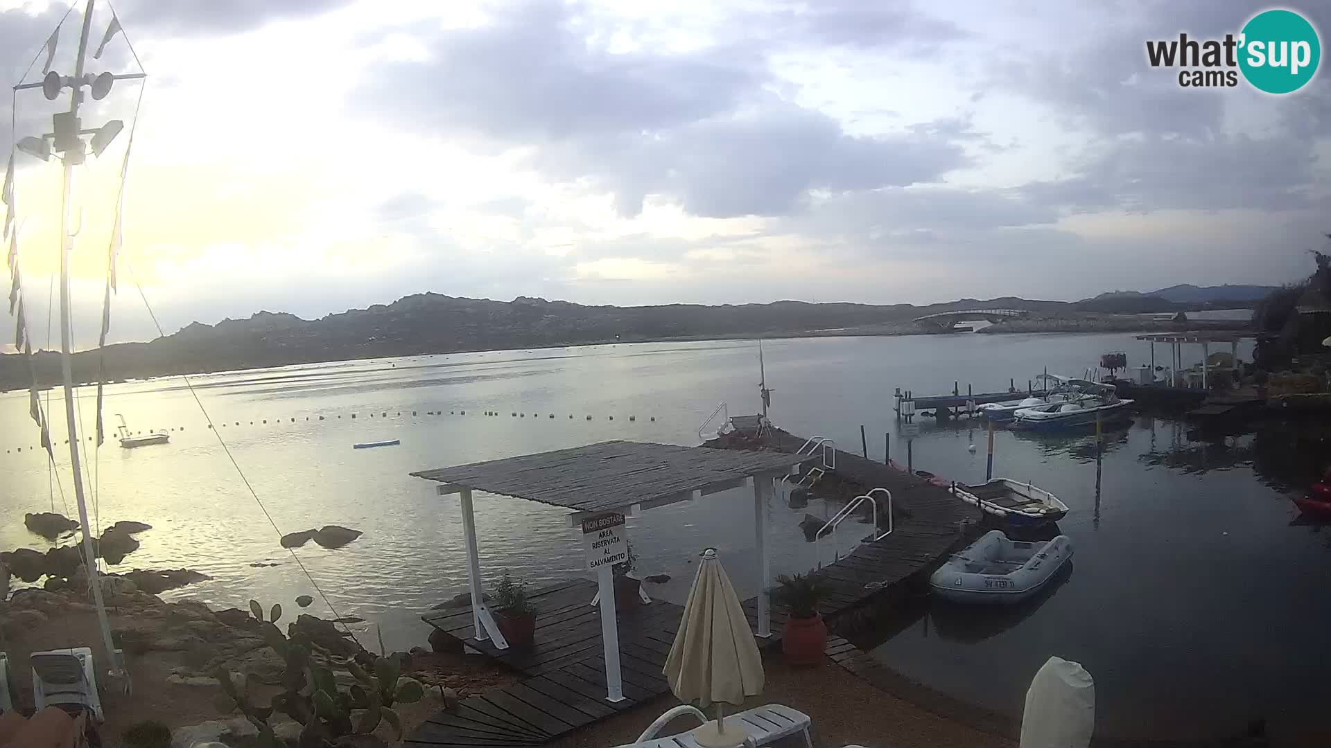 Live-Webcam Ponte Caprera – La Maddalena – Sardinien – Italien