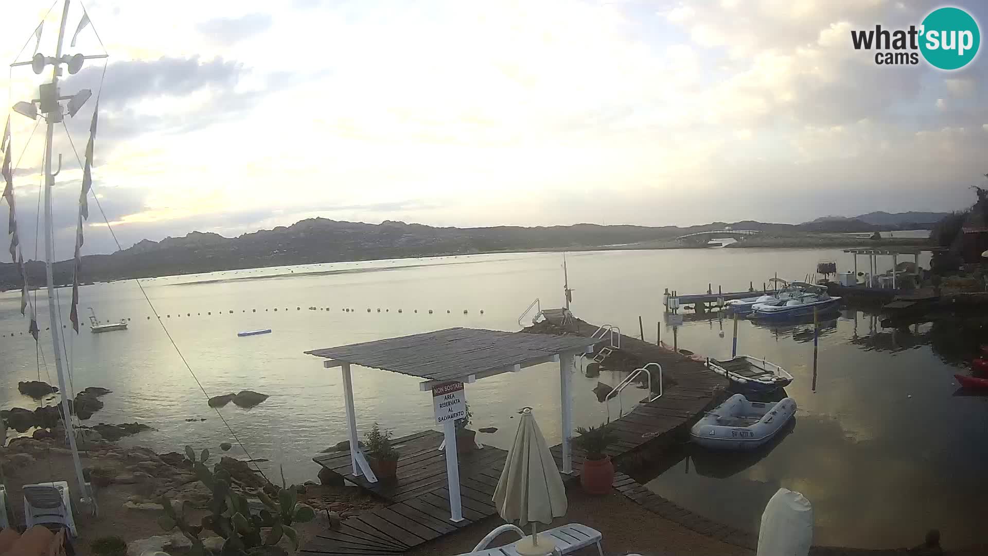 Live webcam Ponte Caprera – La Maddalena – Sardinia – Italy