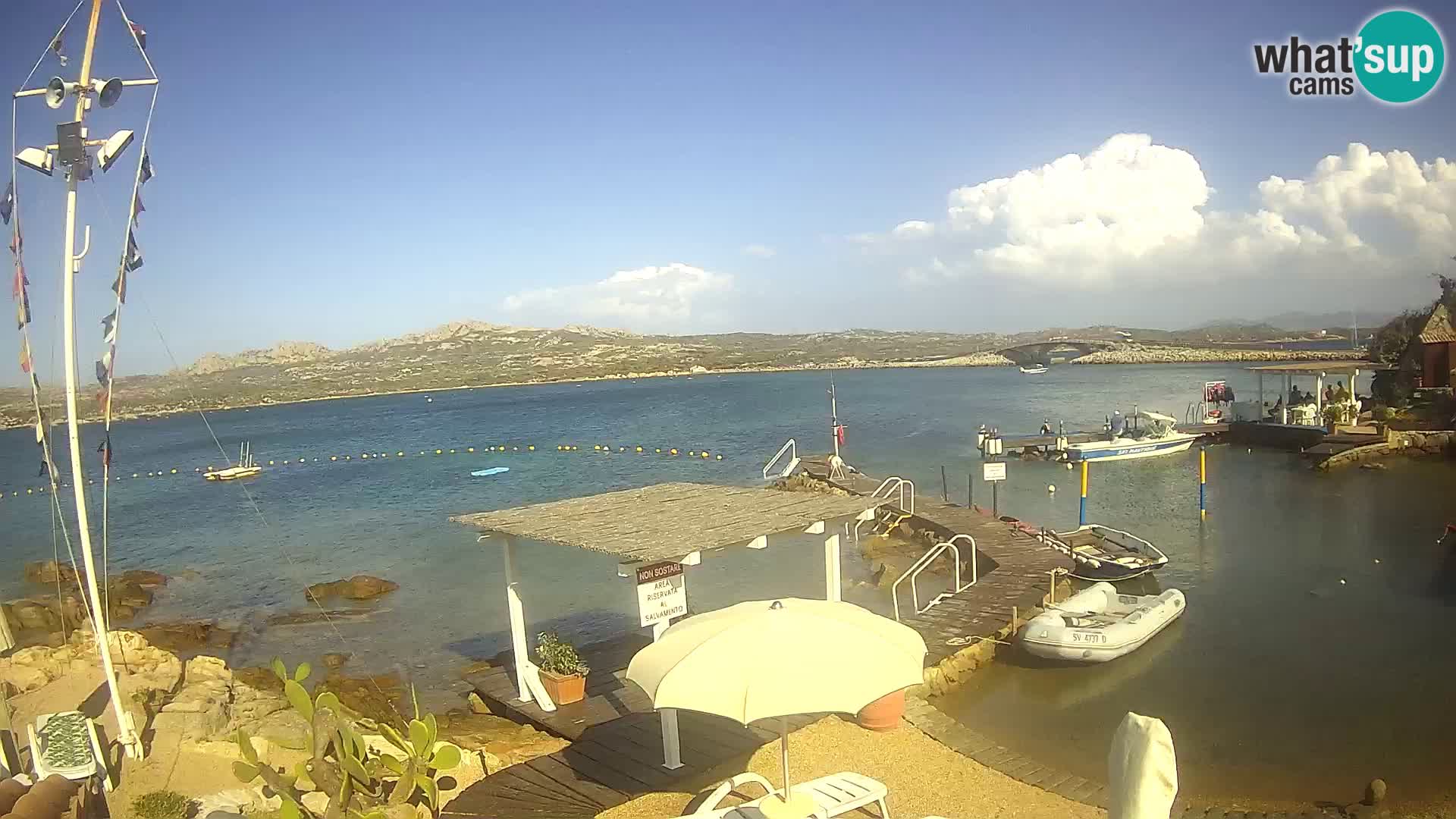 Live-Webcam Ponte Caprera – La Maddalena – Sardinien – Italien
