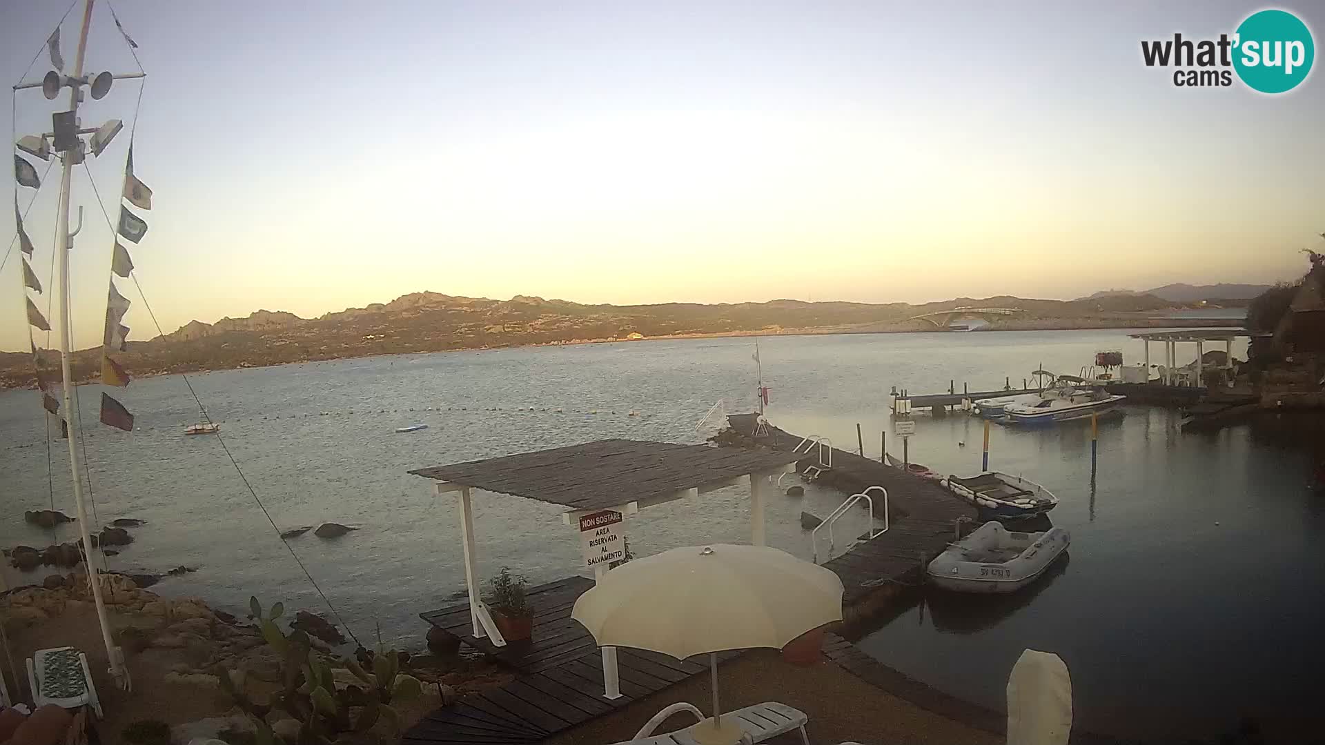 Webcam en vivo Ponte Caprera – La Maddalena – Cerdeña – Italia