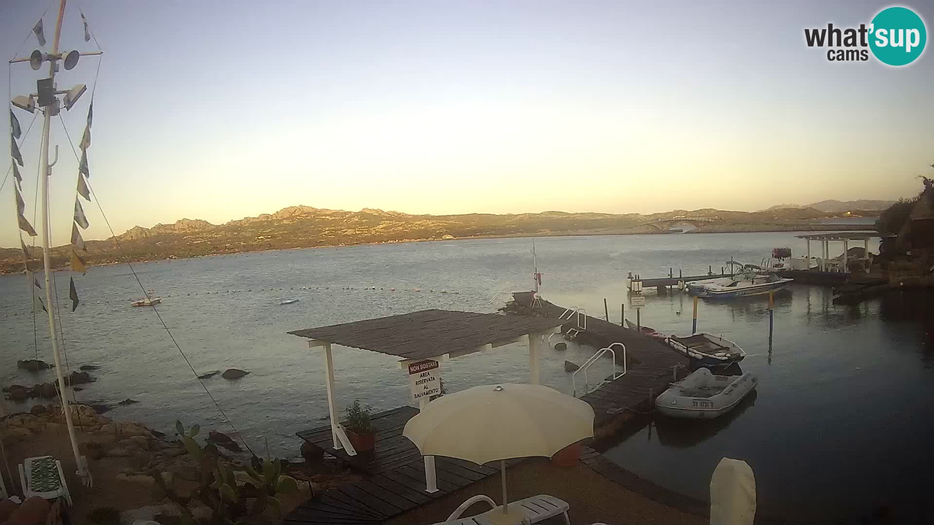 Webcam en vivo Ponte Caprera – La Maddalena – Cerdeña – Italia