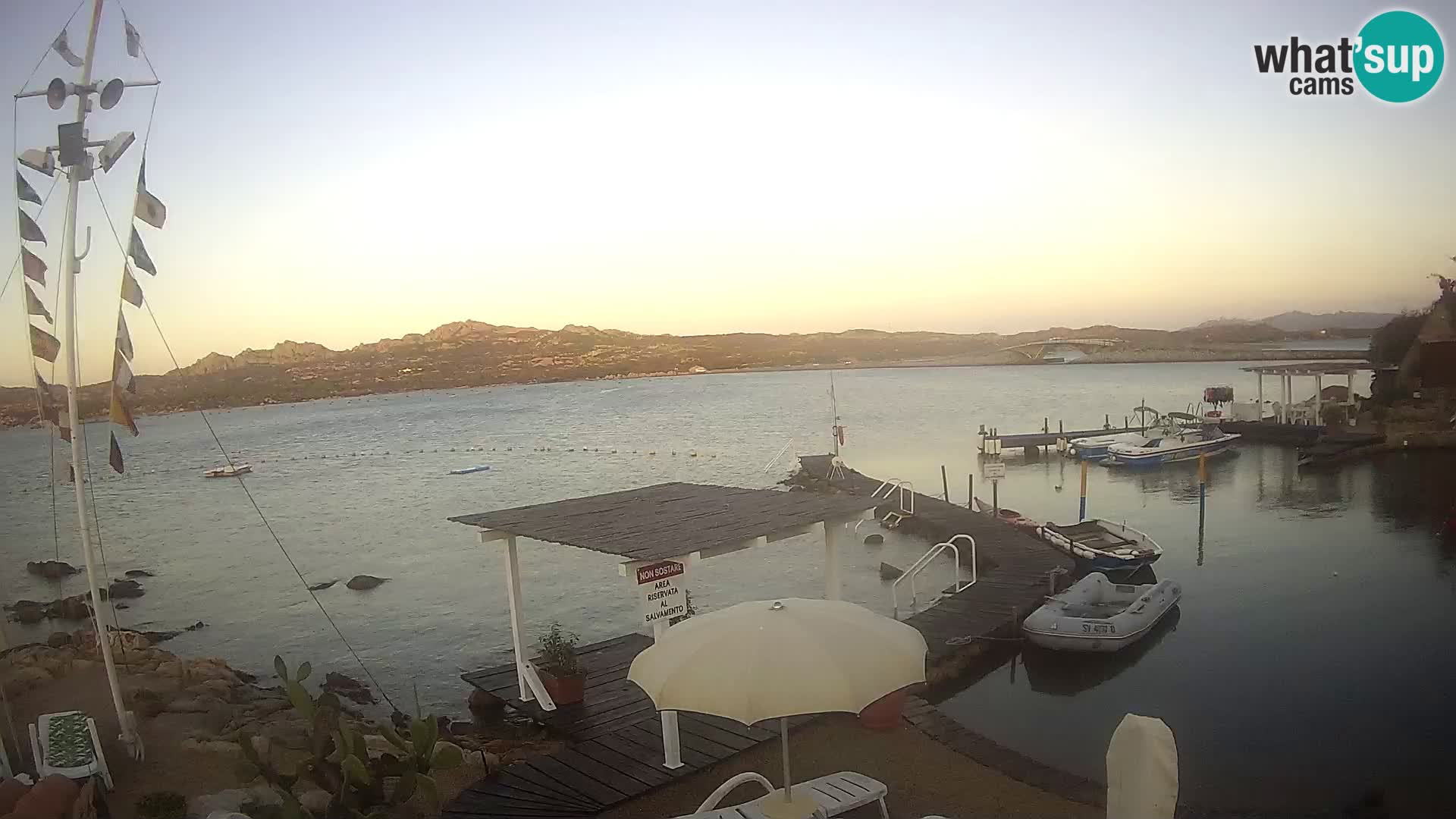 Live-Webcam Ponte Caprera – La Maddalena – Sardinien – Italien