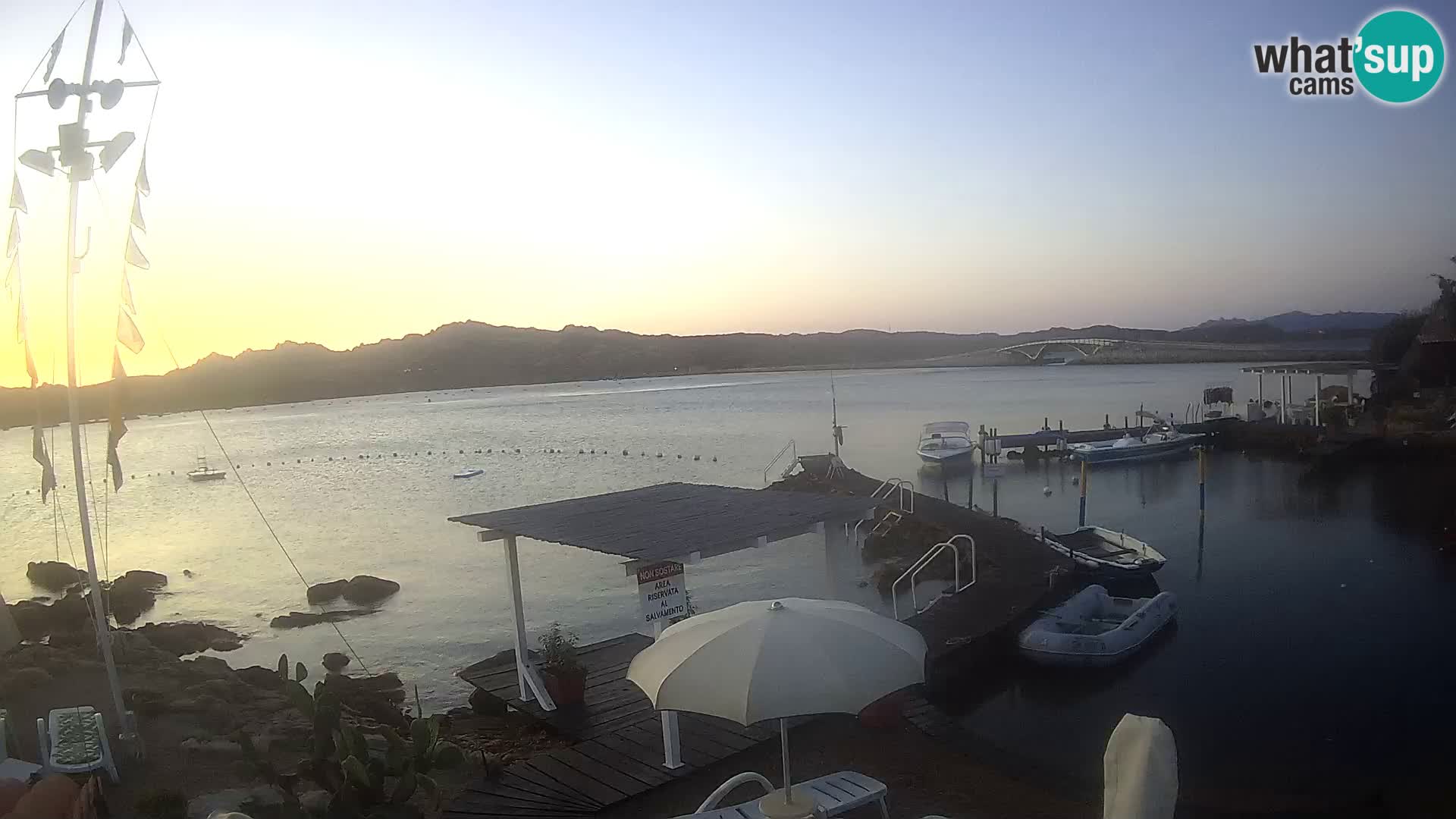 Live-Webcam Ponte Caprera – La Maddalena – Sardinien – Italien