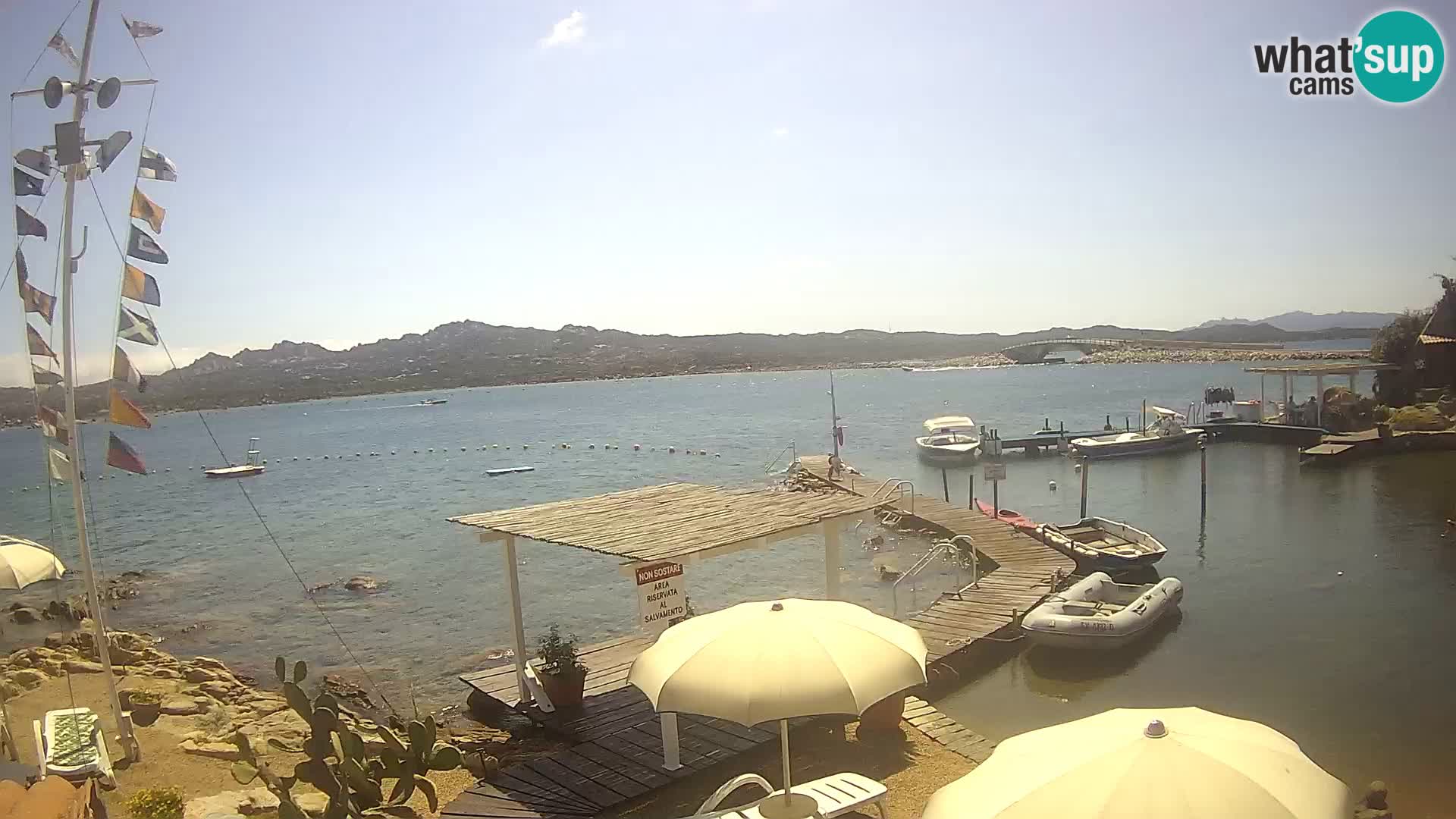 Live-Webcam Ponte Caprera – La Maddalena – Sardinien – Italien