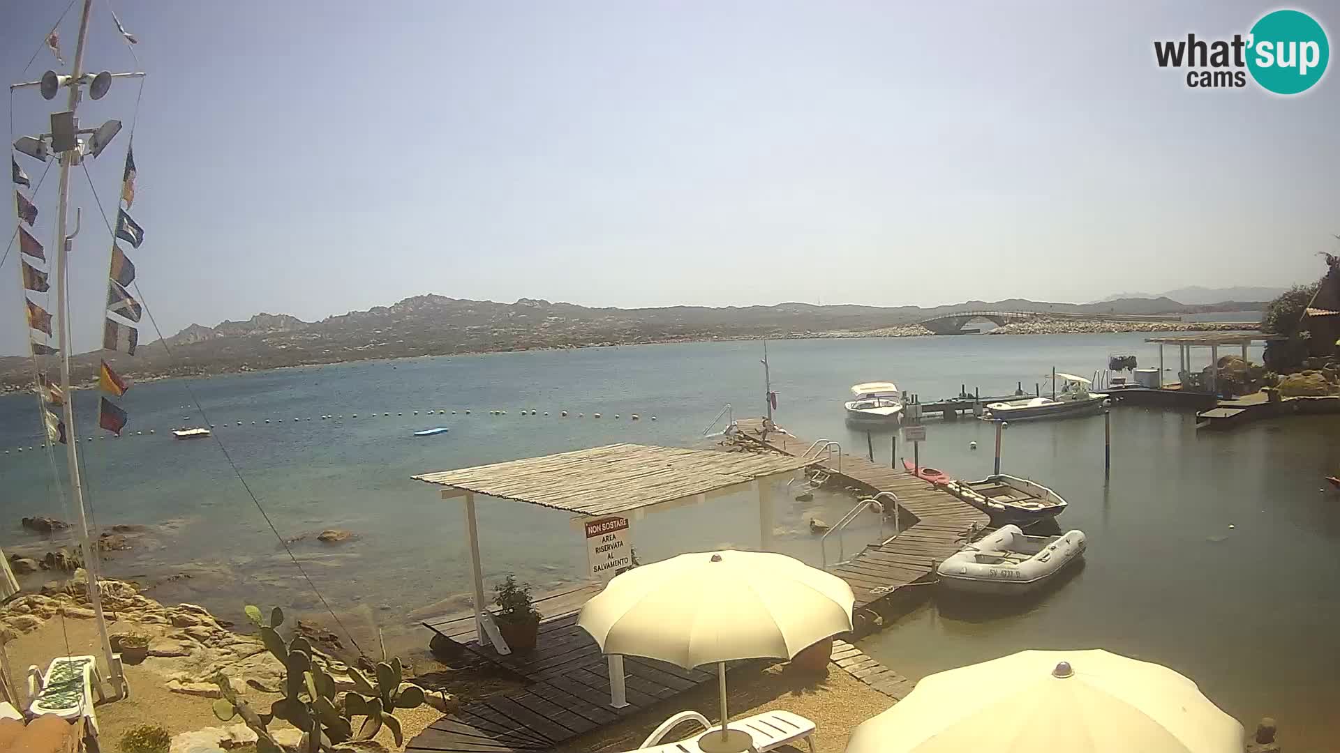 Webcam en direct Ponte Caprera – La Maddalena – Sardaigne – Italie