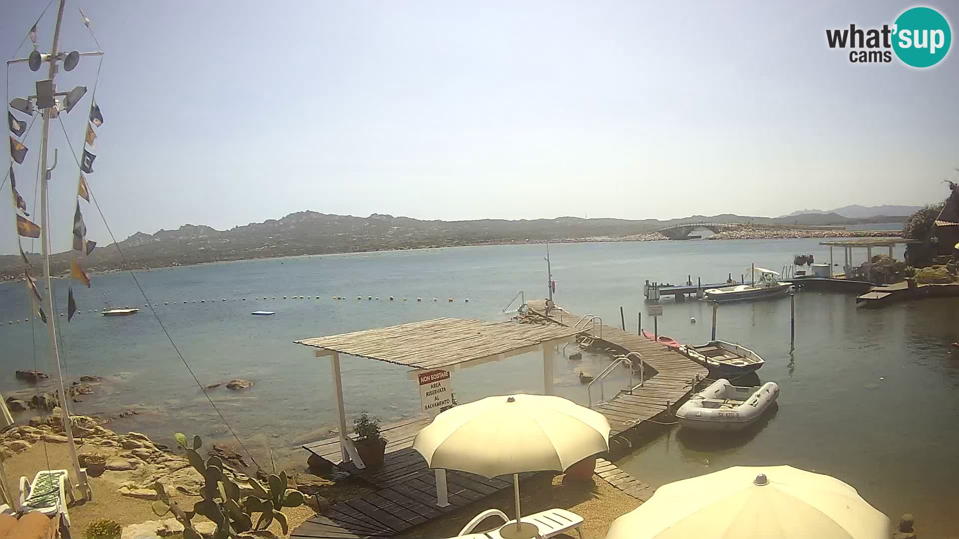 Live-Webcam Ponte Caprera – La Maddalena – Sardinien – Italien