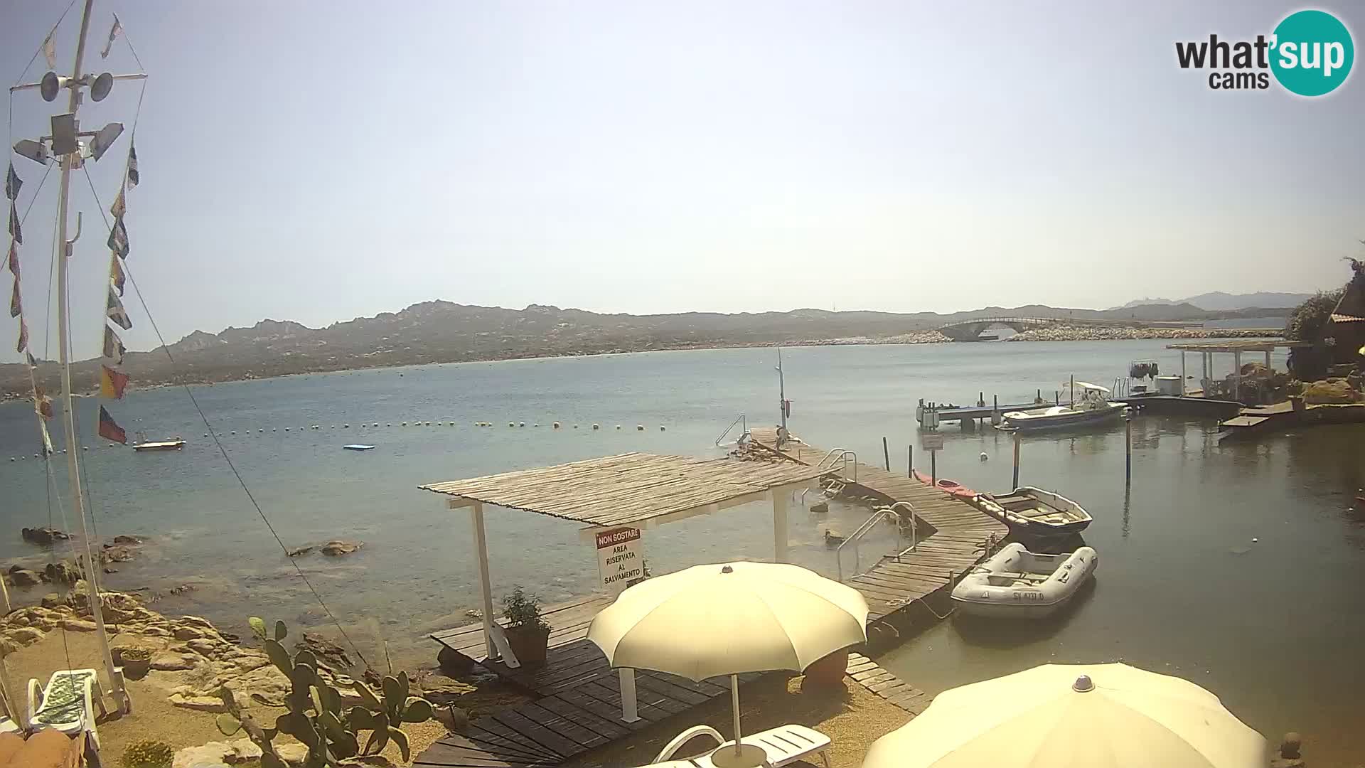 Webcam en direct Ponte Caprera – La Maddalena – Sardaigne – Italie