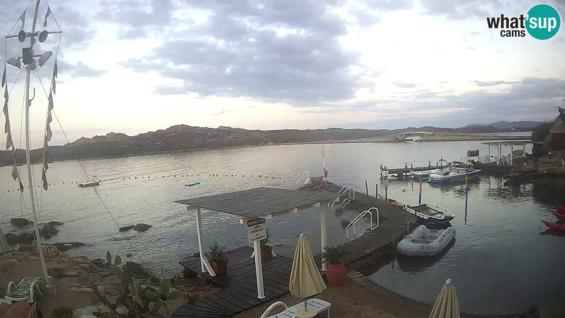 Webcam en vivo Ponte Caprera – La Maddalena – Cerdeña – Italia