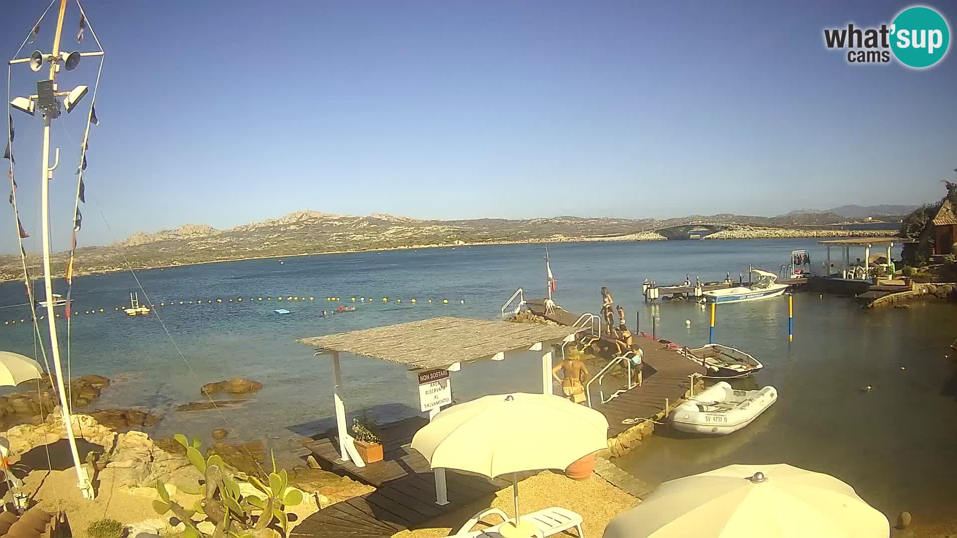Web kamera uživo Ponte Caprera – La Maddalena – Sardinija – Italija