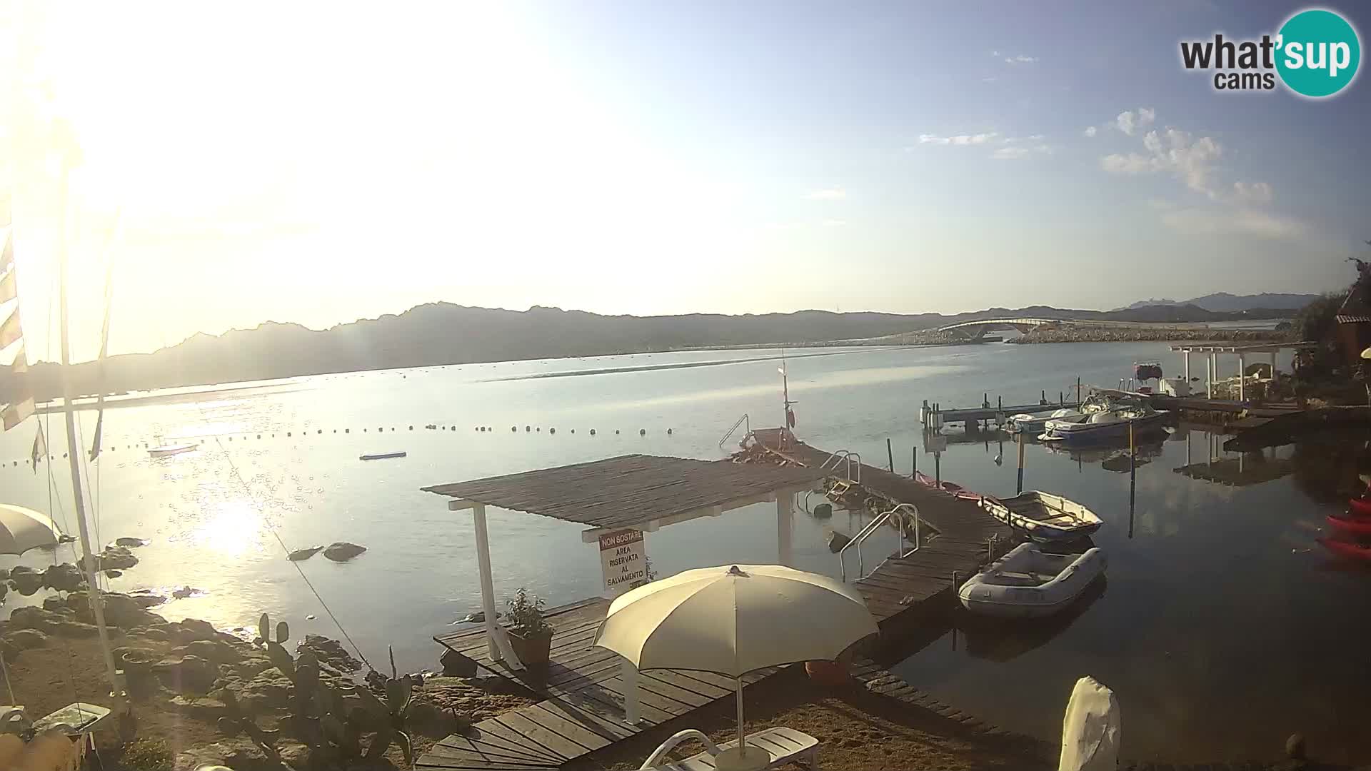 Live-Webcam Ponte Caprera – La Maddalena – Sardinien – Italien