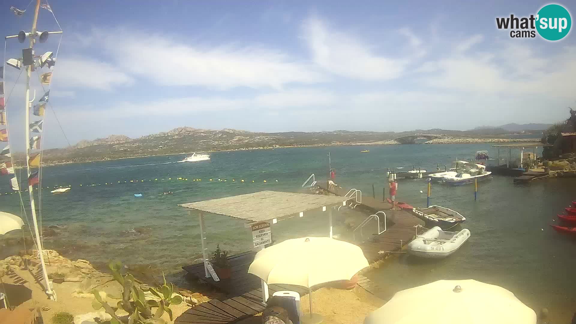 Live-Webcam Ponte Caprera – La Maddalena – Sardinien – Italien