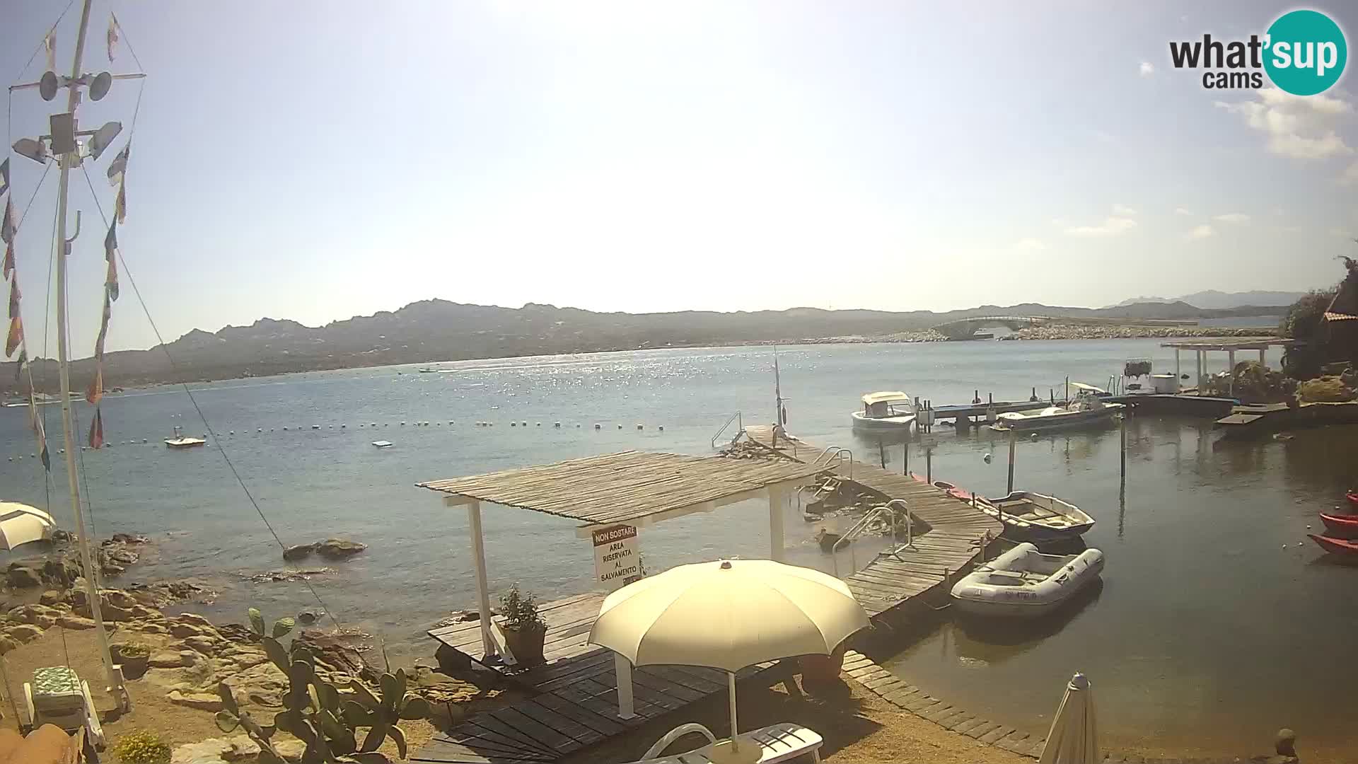 Live webcam Ponte Caprera – La Maddalena – Sardinia – Italy