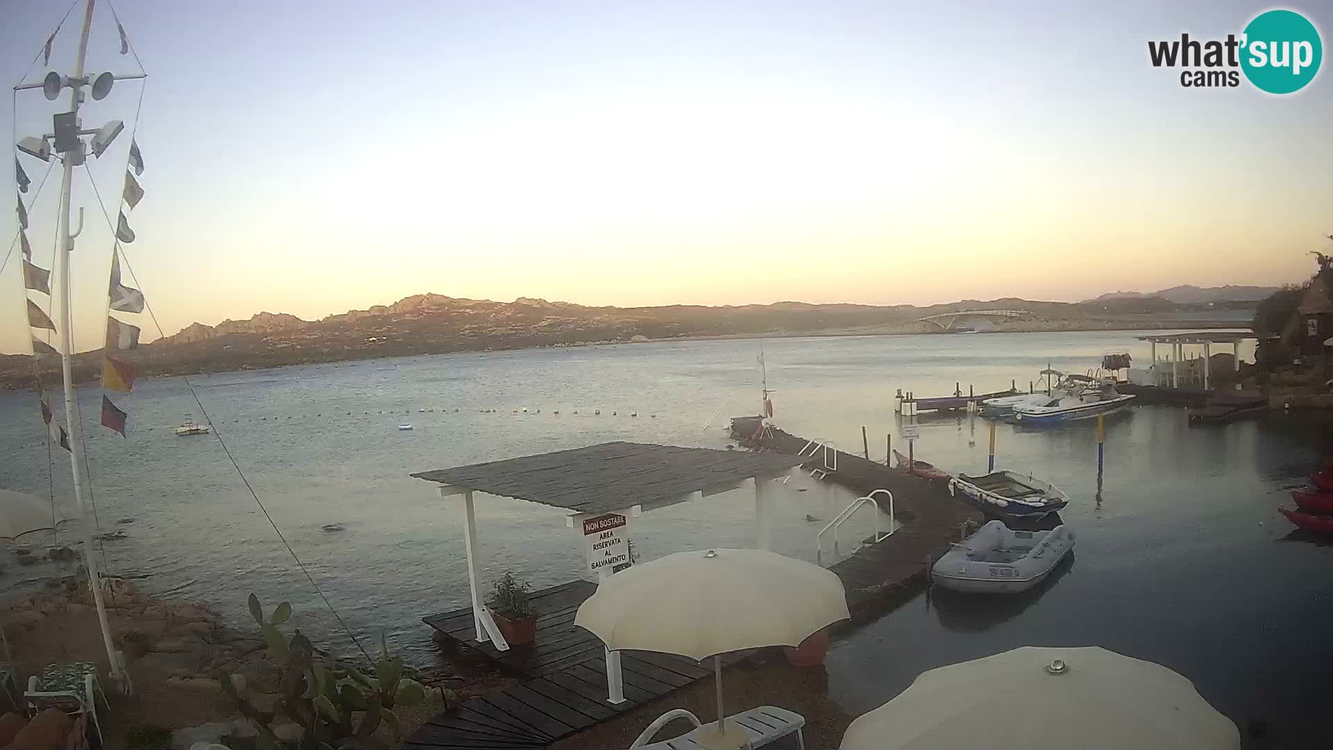 Webcam en vivo Ponte Caprera – La Maddalena – Cerdeña – Italia