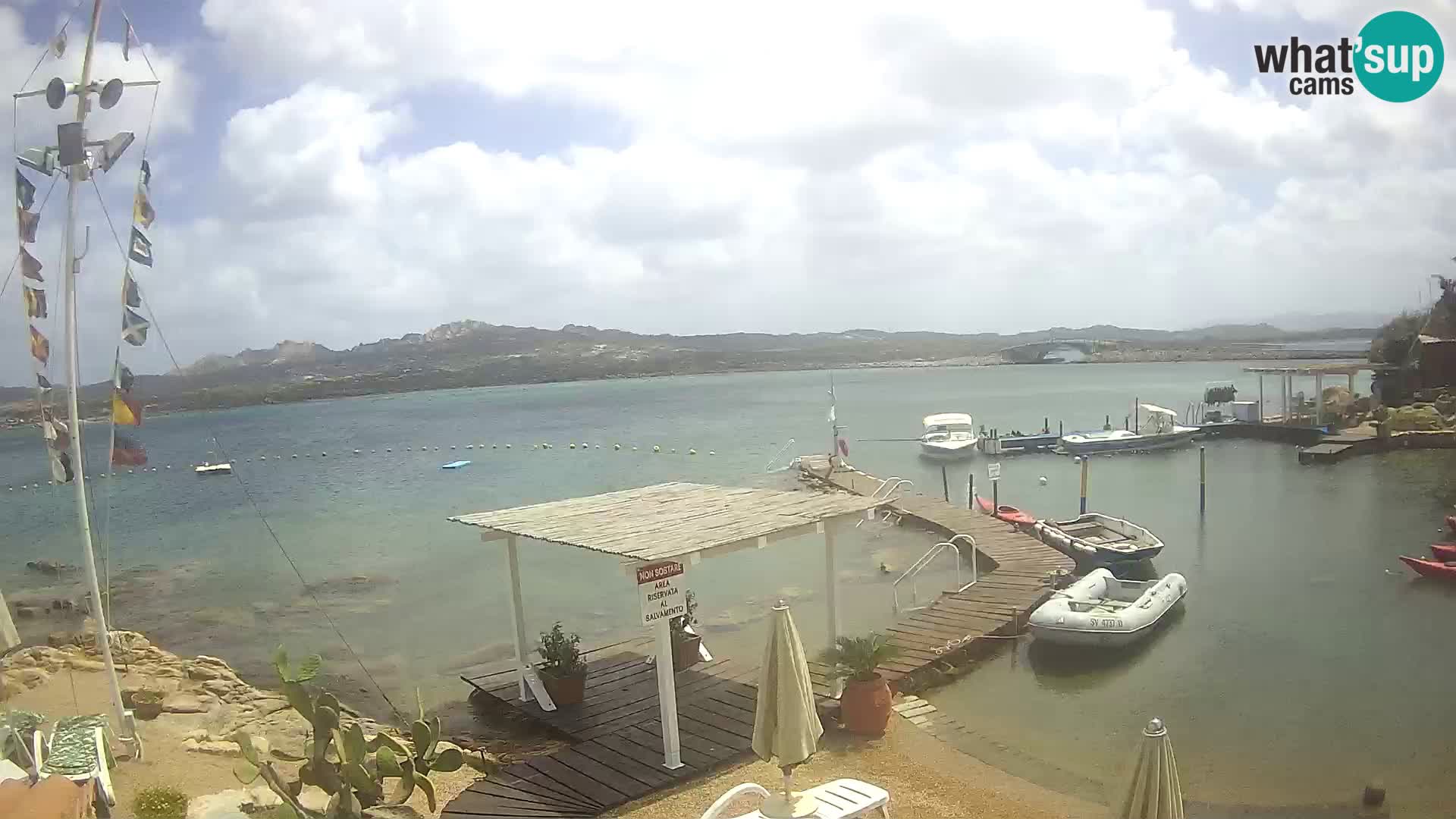 Live webcam Ponte Caprera – La Maddalena – Sardinia – Italy