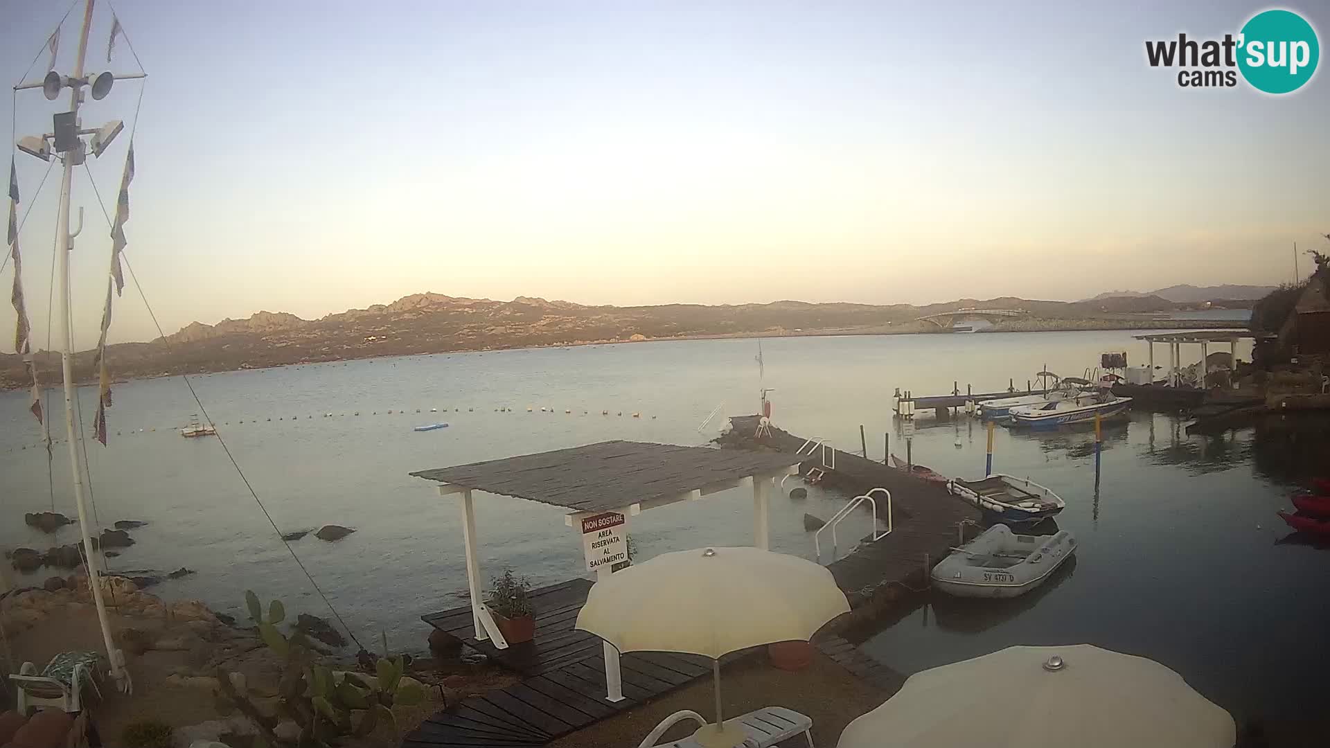 Live-Webcam Ponte Caprera – La Maddalena – Sardinien – Italien