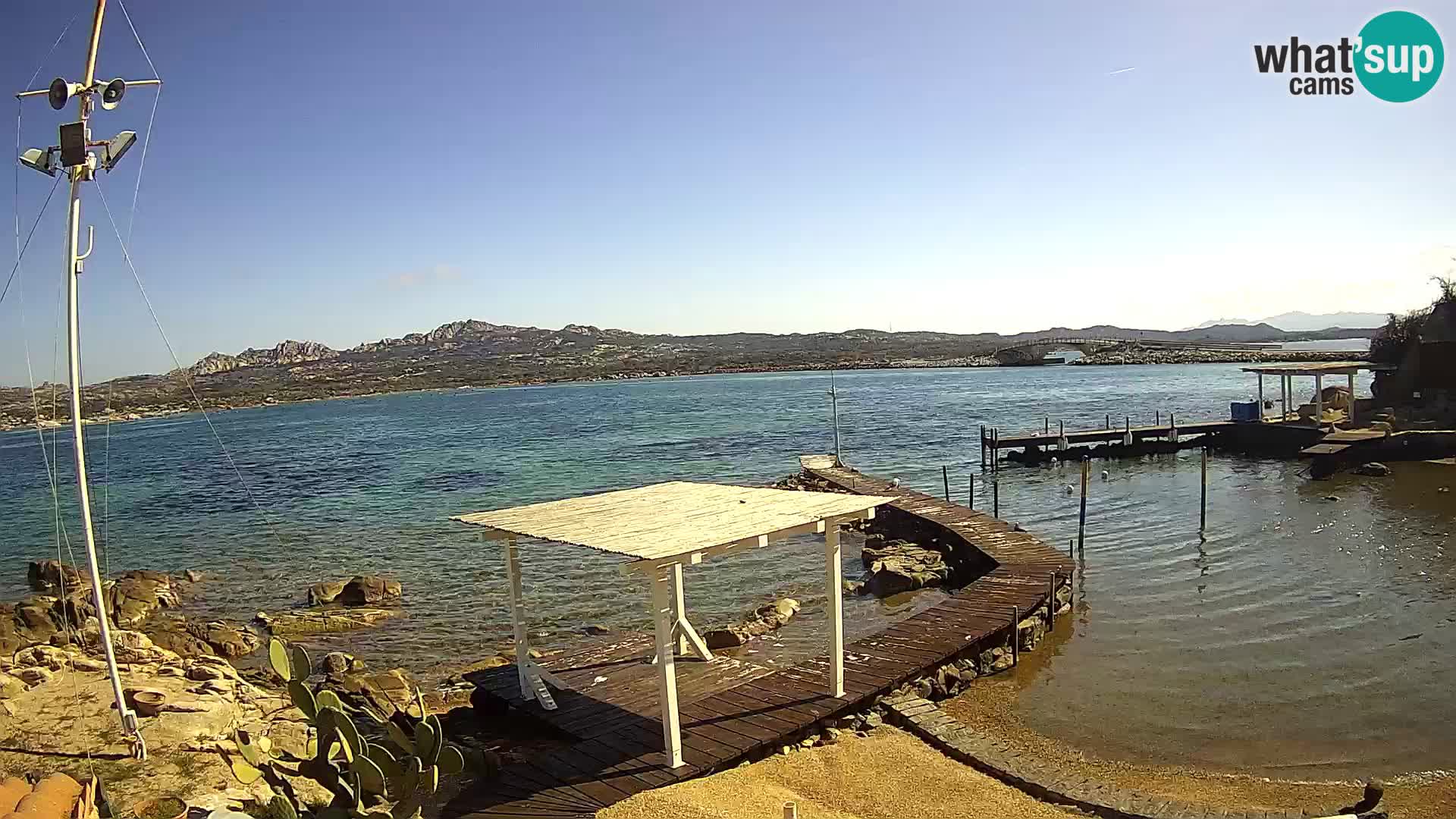 Live webcam Ponte Caprera – La Maddalena – Sardinia – Italy