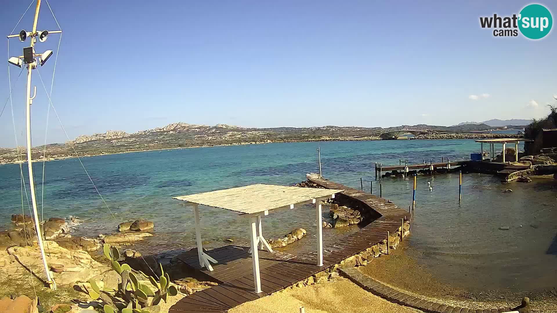 Webcam en vivo Ponte Caprera – La Maddalena – Cerdeña – Italia