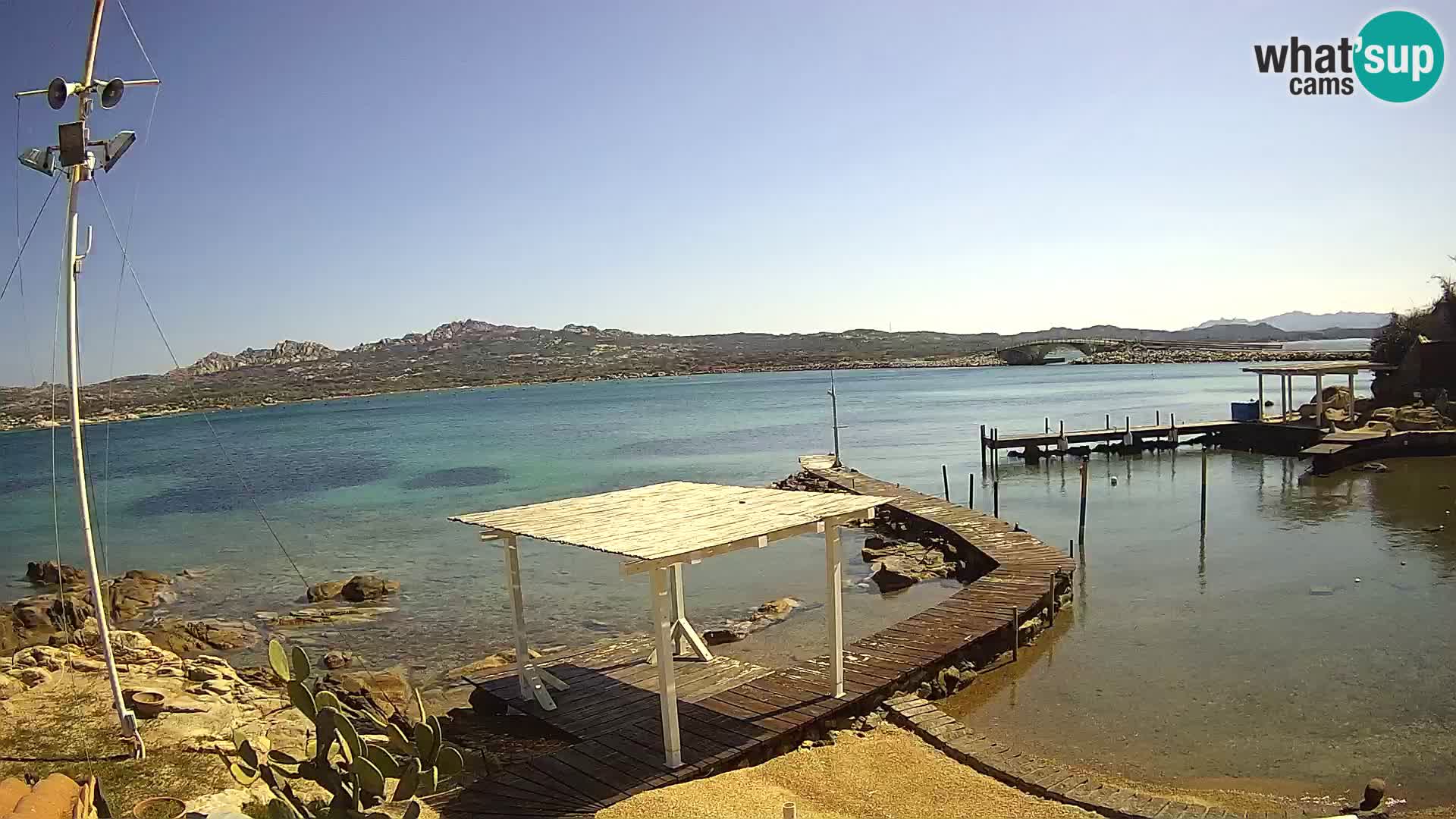Webcam en direct Ponte Caprera – La Maddalena – Sardaigne – Italie