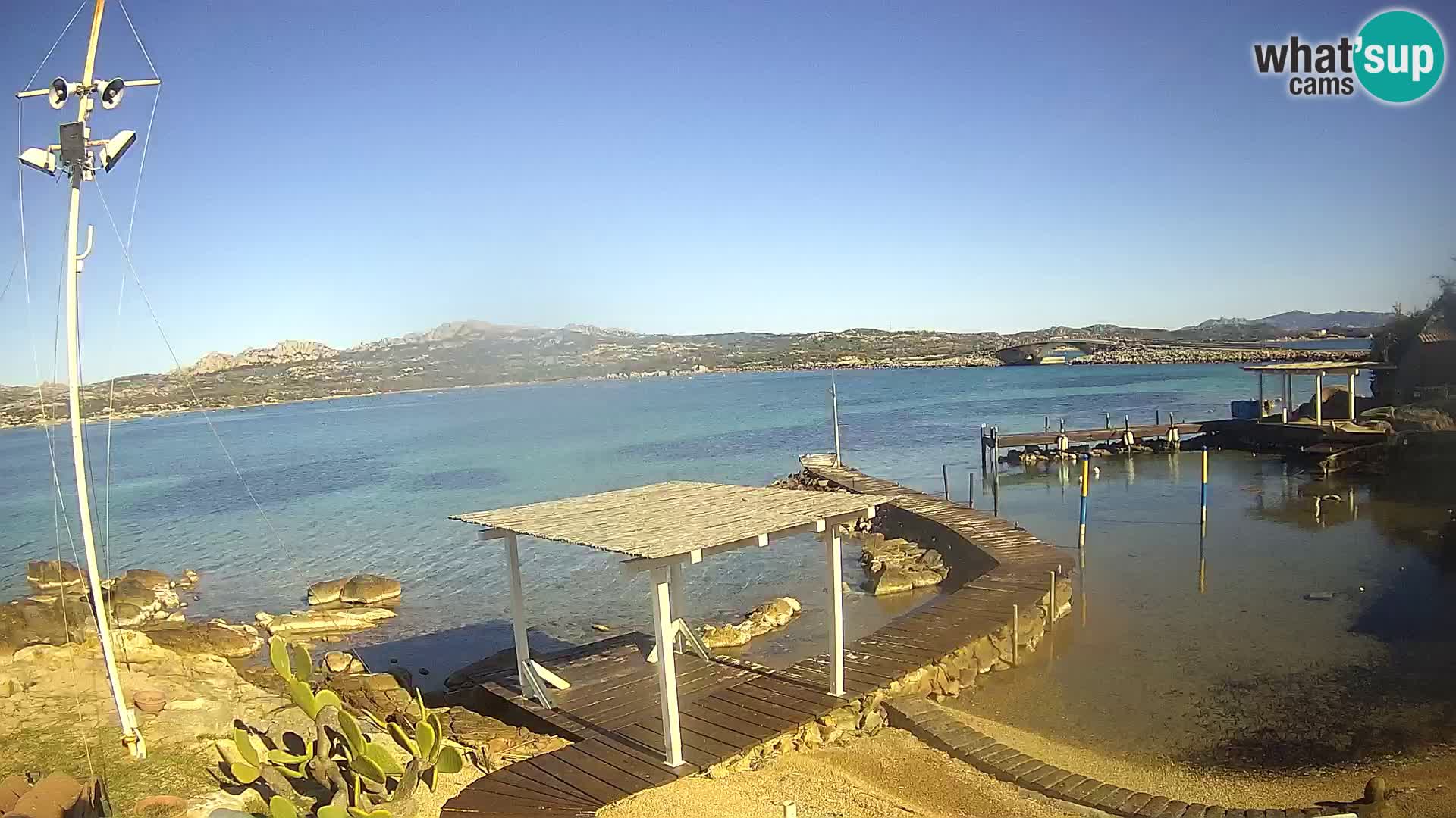 Live-Webcam Ponte Caprera – La Maddalena – Sardinien – Italien
