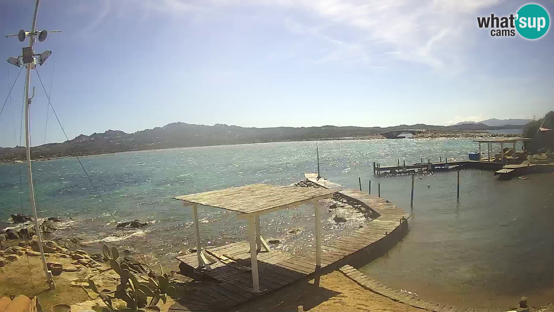 Web kamera uživo Ponte Caprera – La Maddalena – Sardinija – Italija