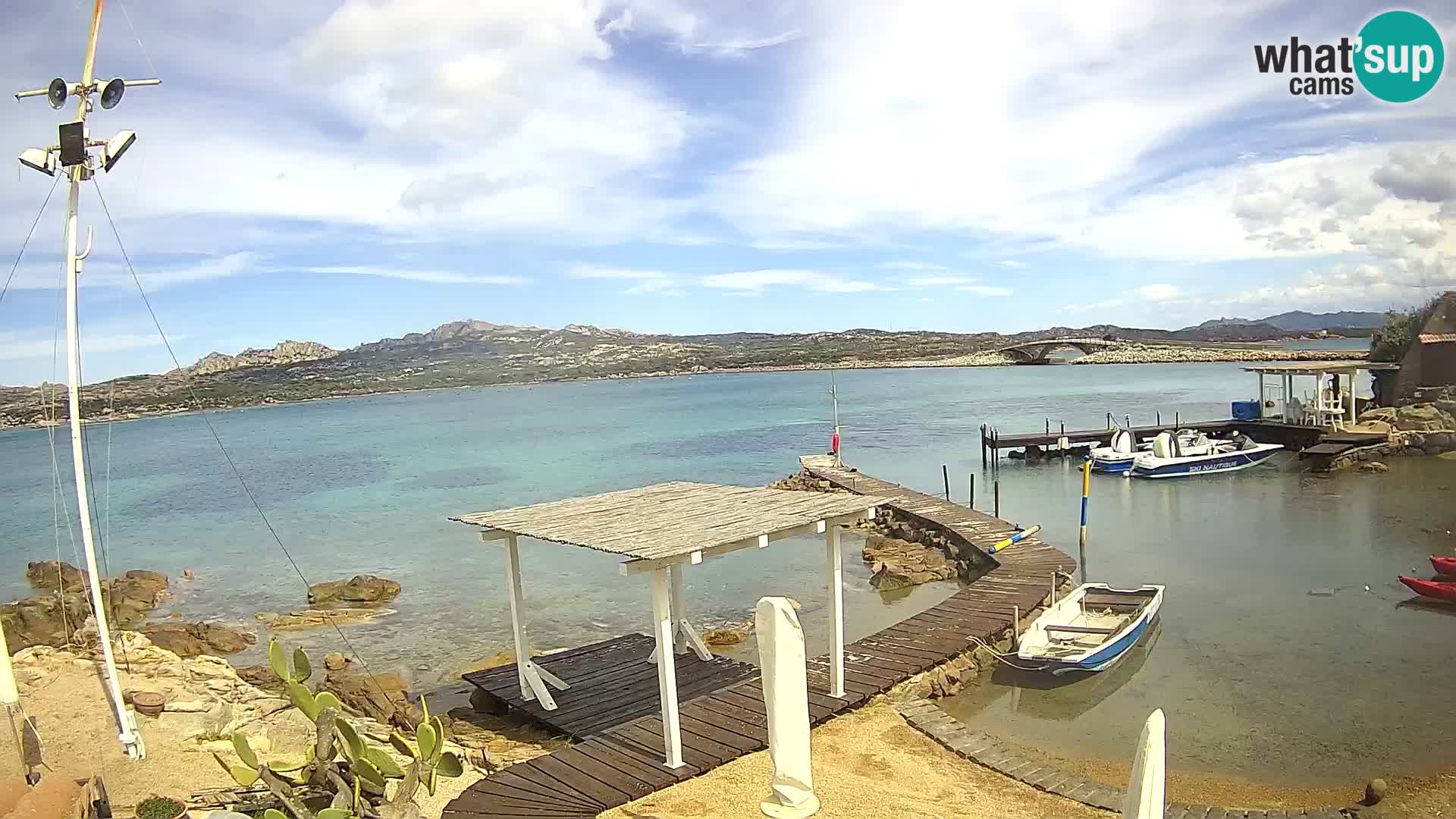 Webcam en vivo Ponte Caprera – La Maddalena – Cerdeña – Italia