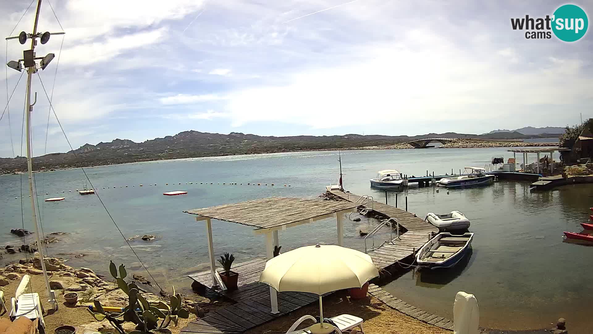 Live webcam Ponte Caprera – La Maddalena – Sardinia – Italy