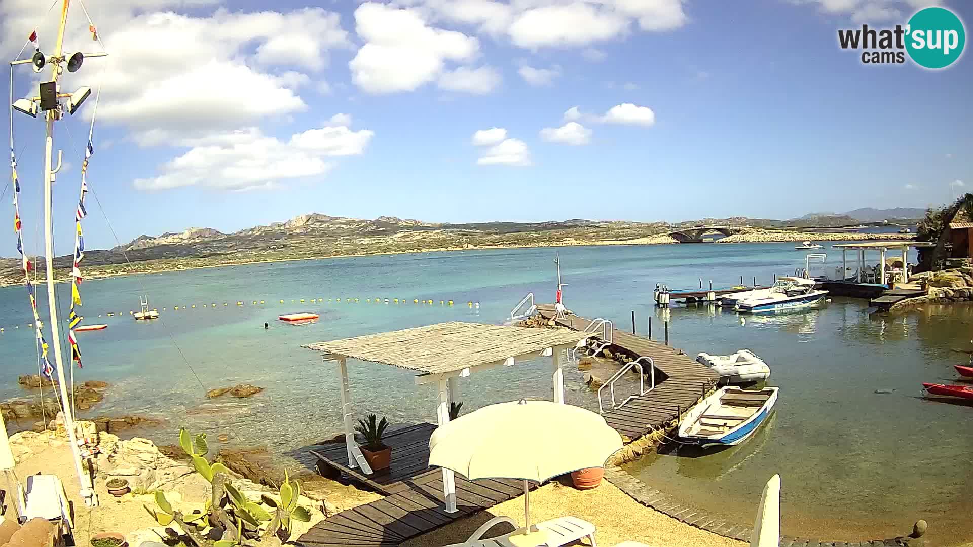 Live-Webcam Ponte Caprera – La Maddalena – Sardinien – Italien