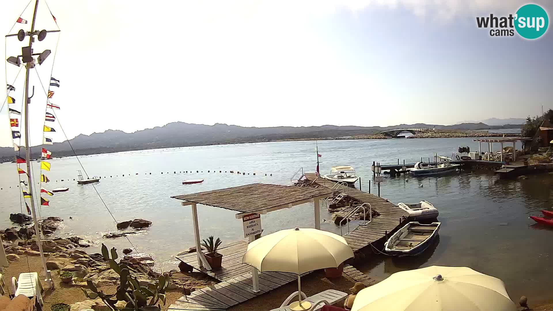 Webcam en direct Ponte Caprera – La Maddalena – Sardaigne – Italie