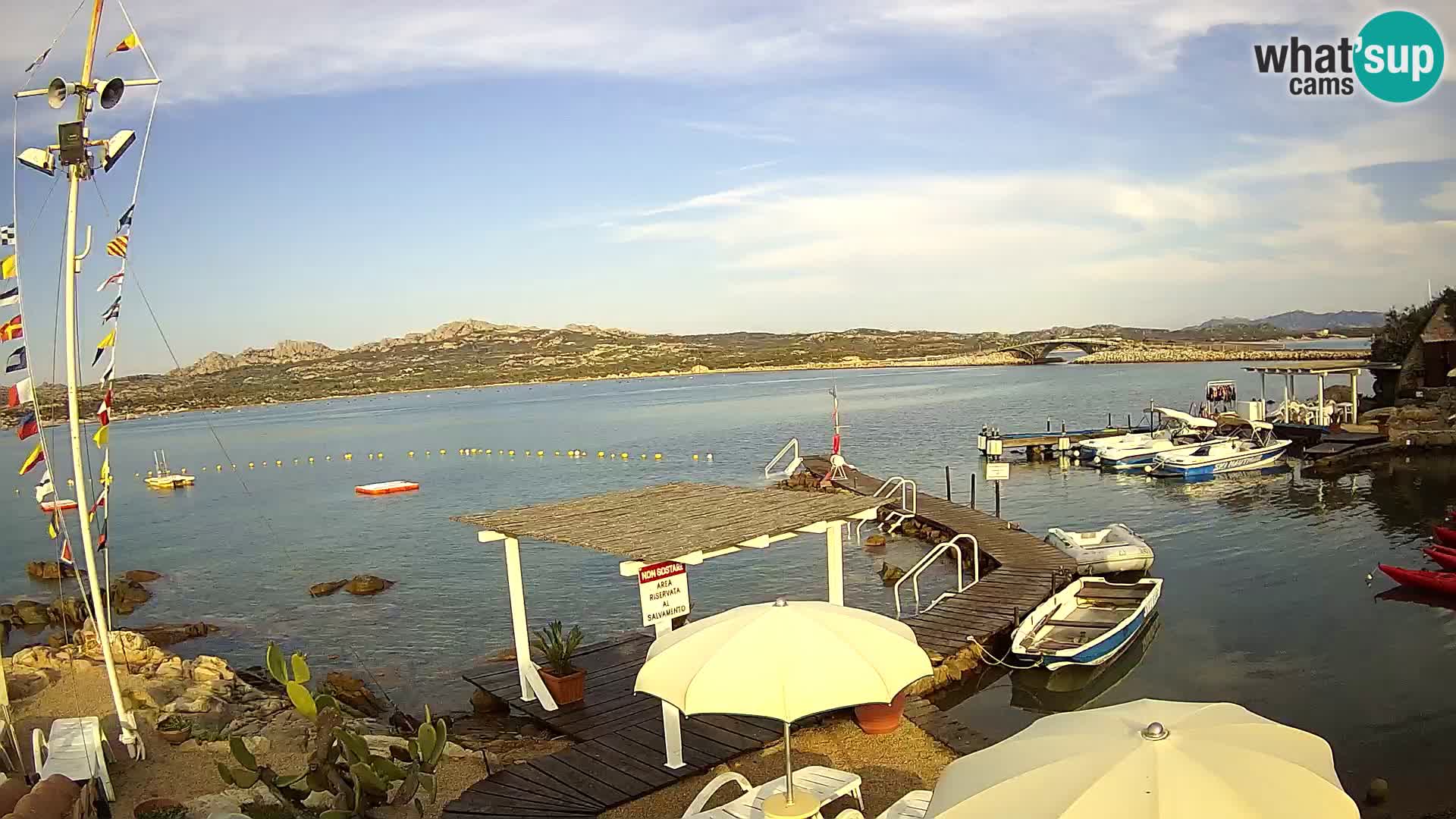 Live webcam Ponte Caprera – La Maddalena – Sardinia – Italy