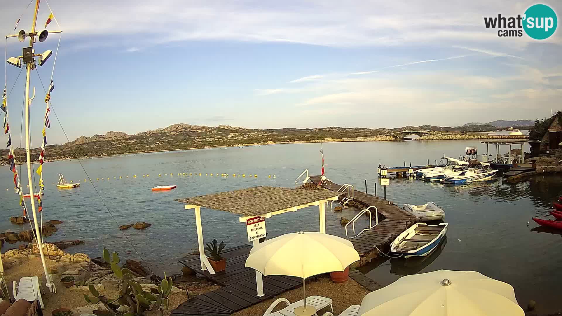 Live-Webcam Ponte Caprera – La Maddalena – Sardinien – Italien