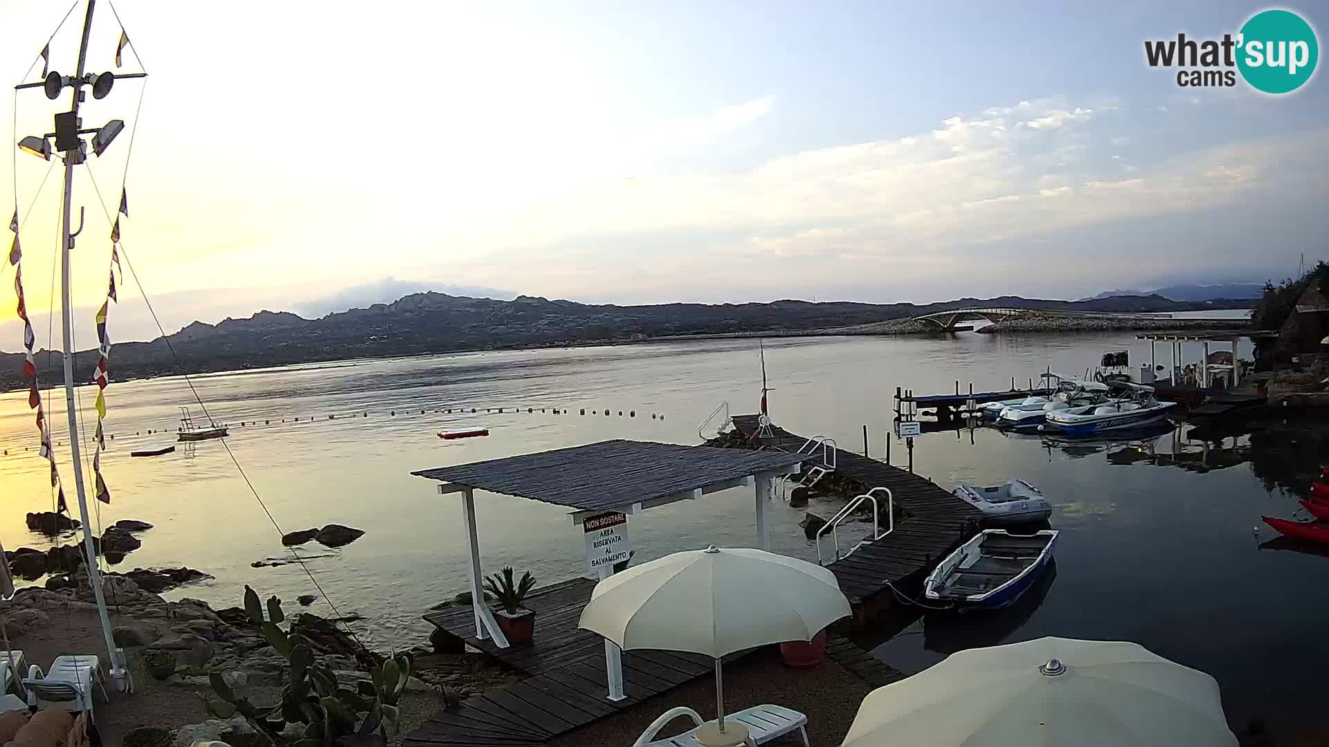 Webcam en direct Ponte Caprera – La Maddalena – Sardaigne – Italie
