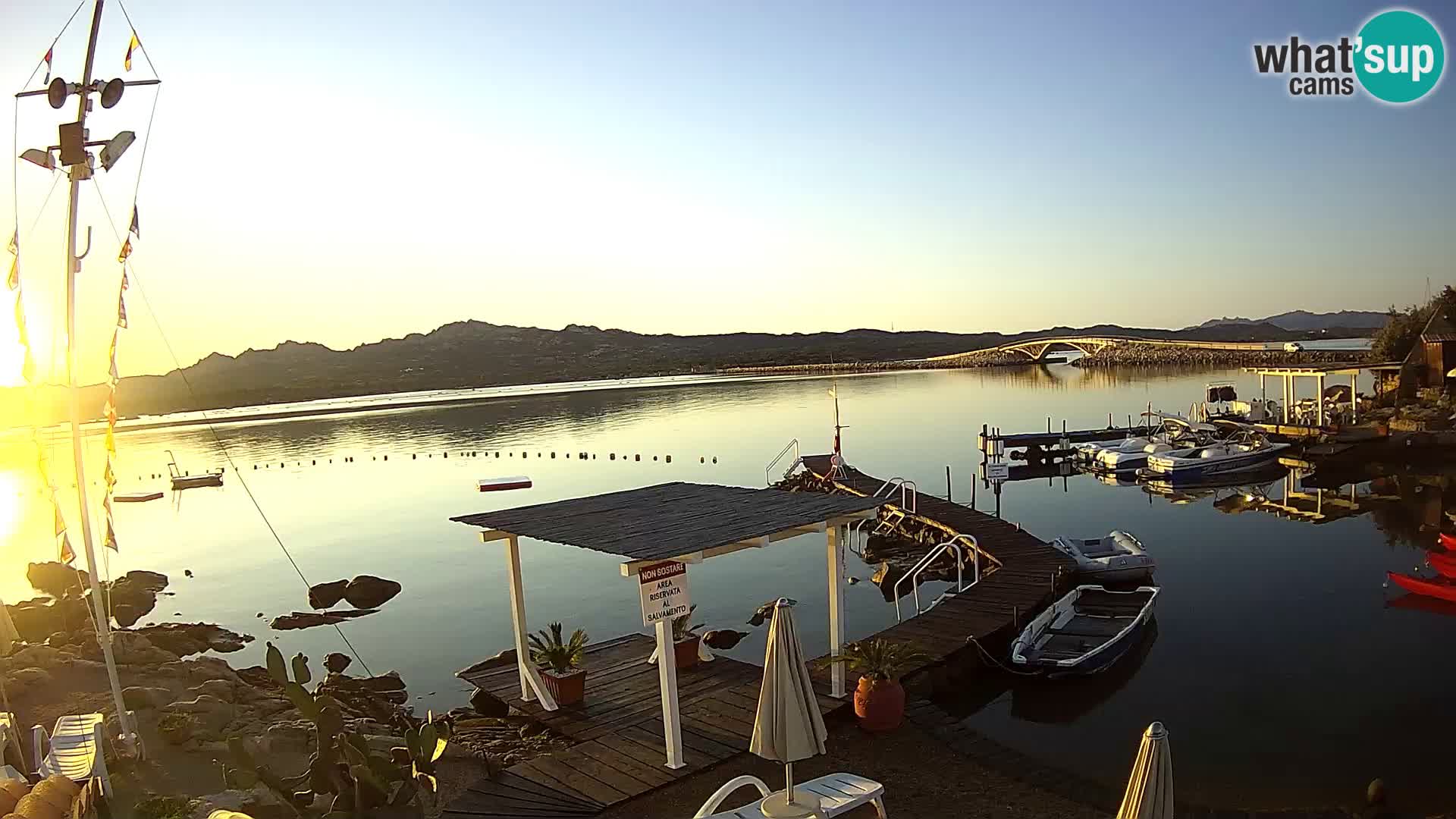 Webcam en vivo Ponte Caprera – La Maddalena – Cerdeña – Italia