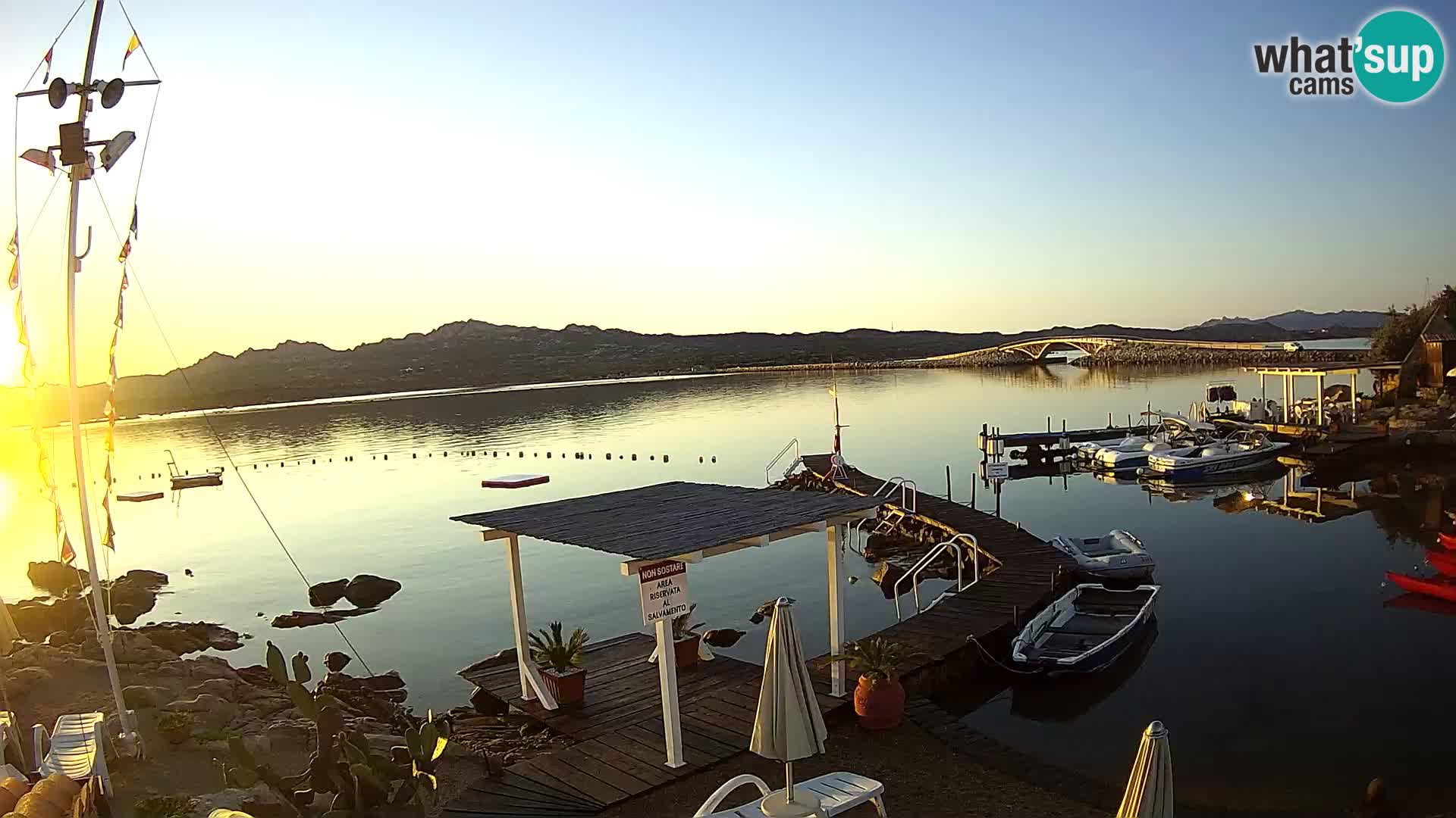 Live webcam Ponte Caprera – La Maddalena – Sardegna – Italia