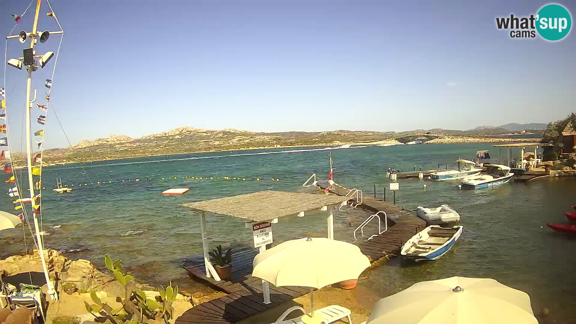 Live webcam Ponte Caprera – La Maddalena – Sardegna – Italia