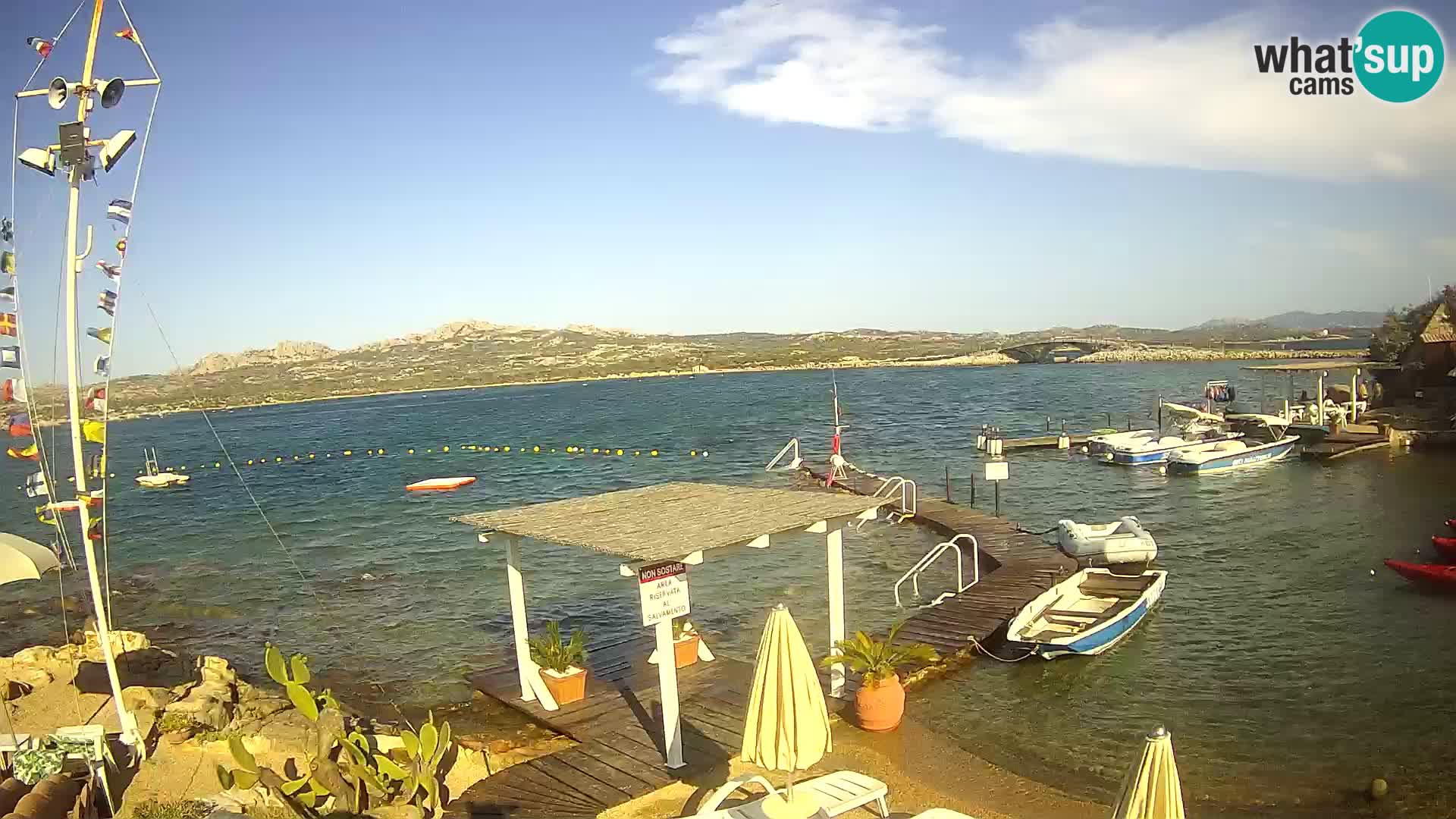 Webcam en direct Ponte Caprera – La Maddalena – Sardaigne – Italie