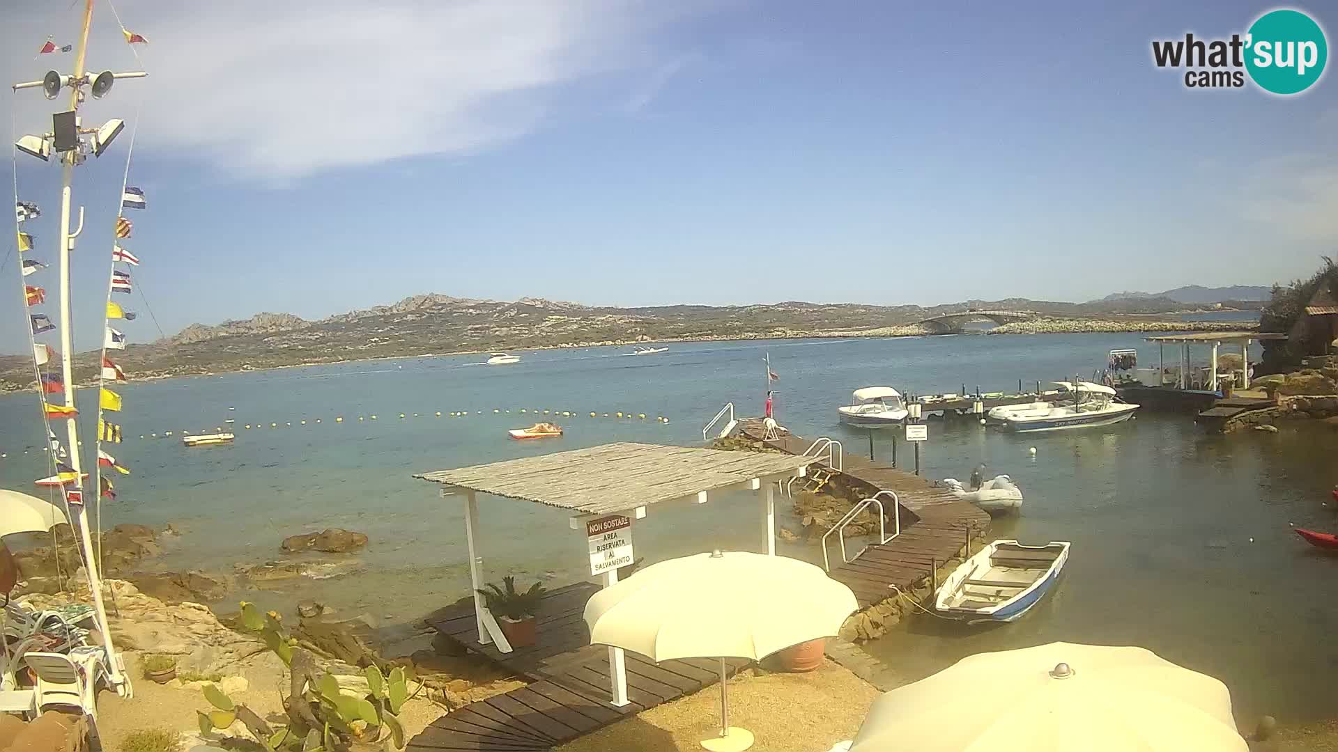 Live-Webcam Ponte Caprera – La Maddalena – Sardinien – Italien